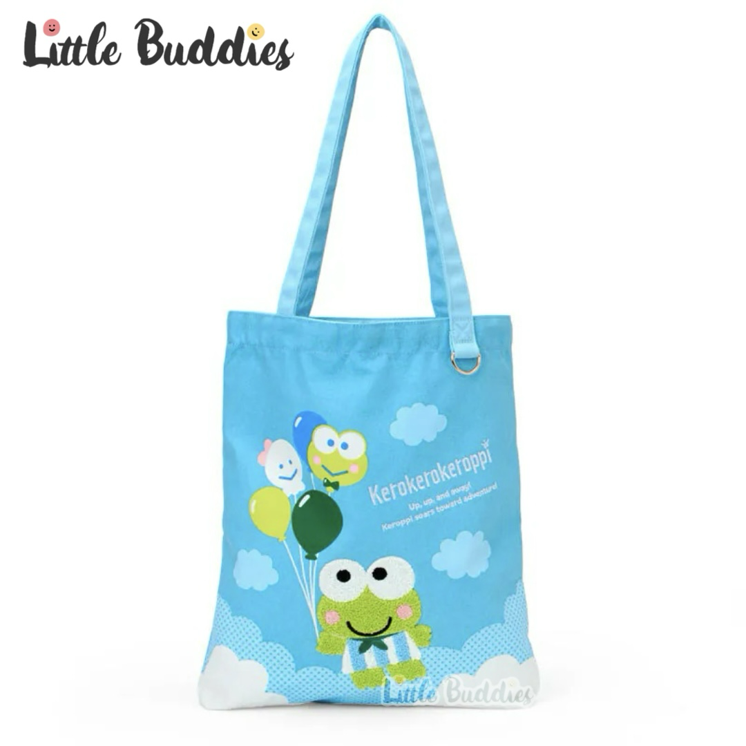 日本 Sanrio AP鴨 & 青蛙仔 夢想飛行 生日系列 - 刺繡款手提袋