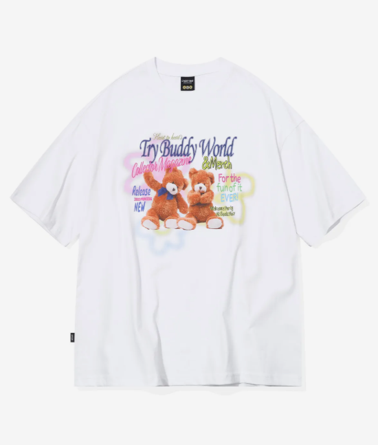 CPGN STUDIO / DTP TEDDY BUDDY short T-shirt / white / JUL25