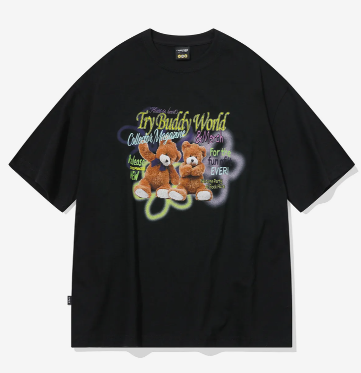 CPGN STUDIO / DTP TEDDY BUDDY short T-shirt / black /  JUL25