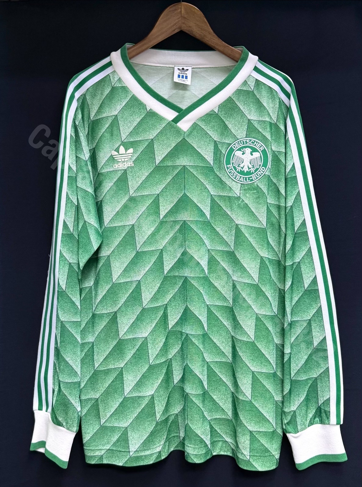 West-Germany 1988-1990 Adidas L/S Away Template Shirt Japan Version