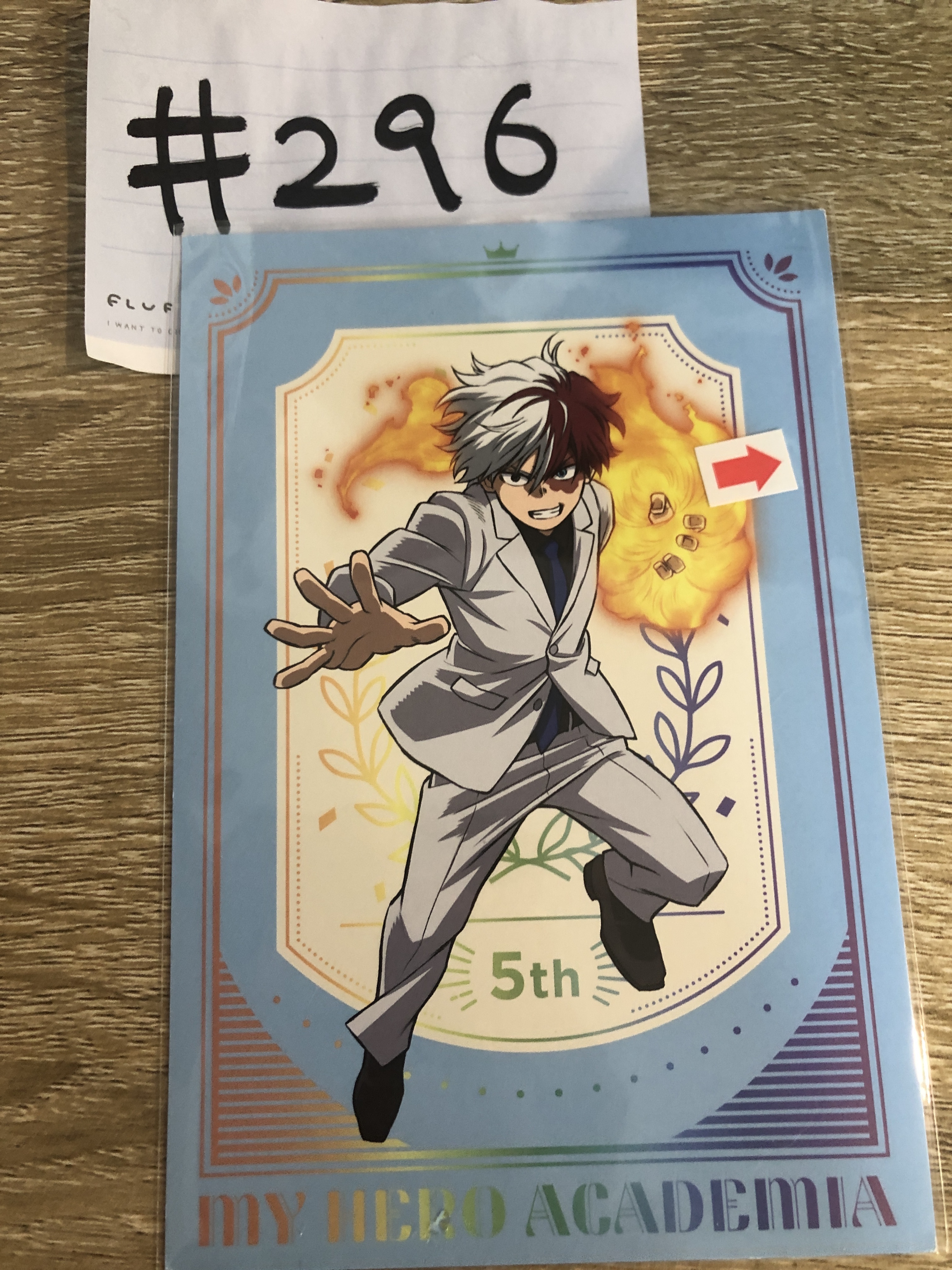 我的英雄學院 轟 明信片 瑕#296