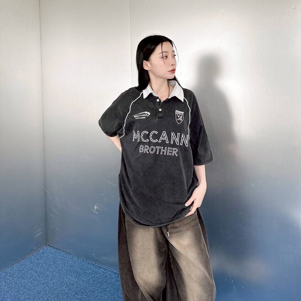 MCCANN BORTHER 徽章賽車風POLO衫