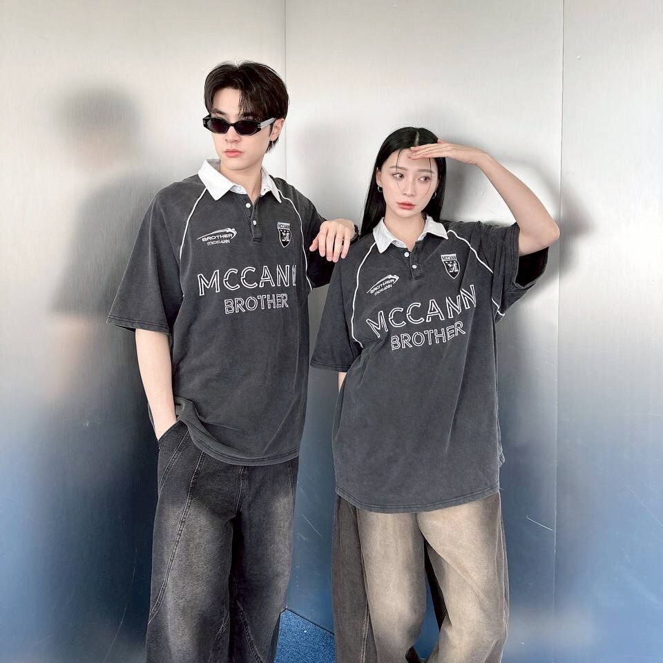MCCANN BORTHER 徽章賽車風POLO衫