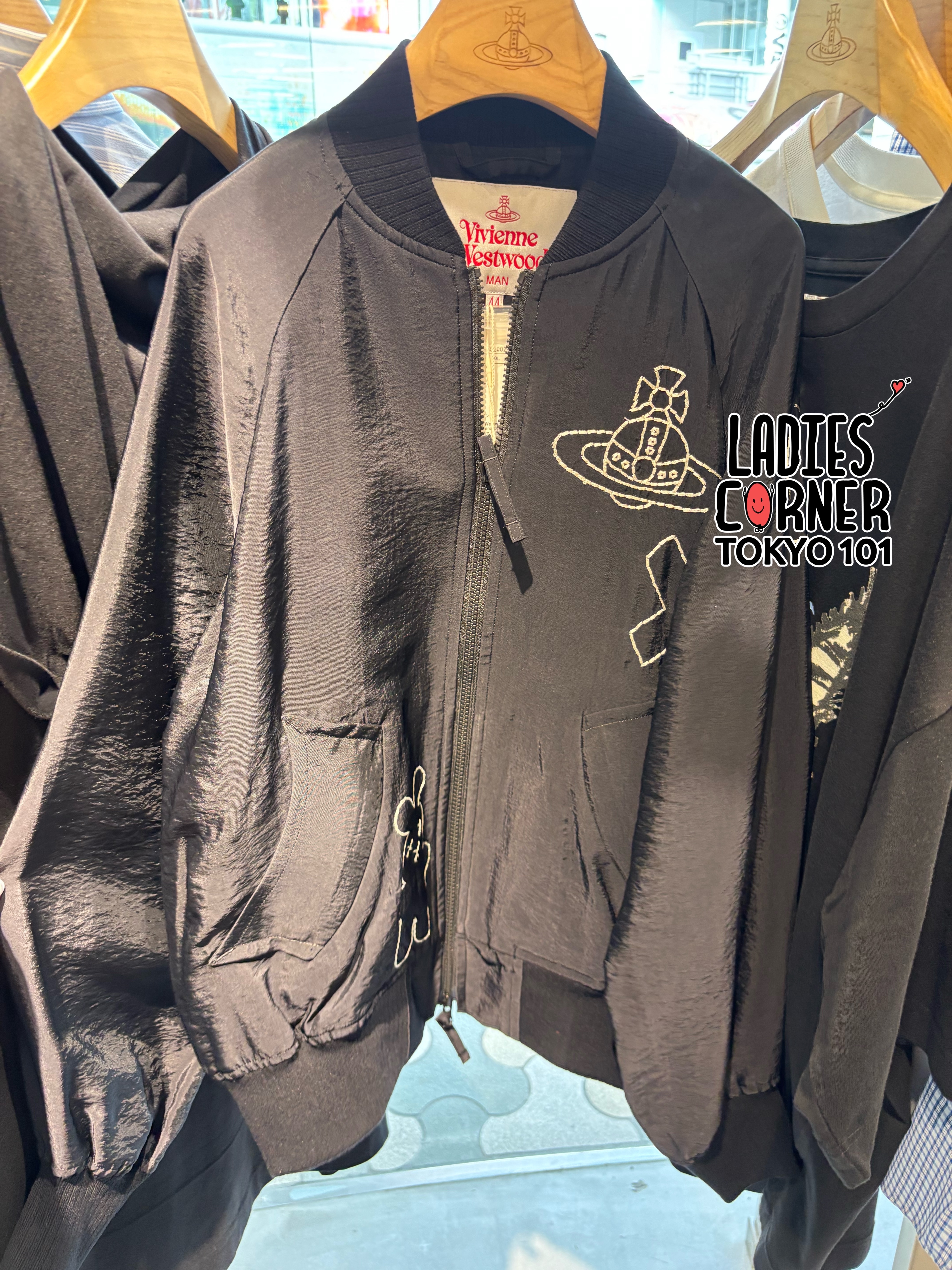 Vivienne Westwood LOGOS EMBROIDERY BOMBER (MAN)