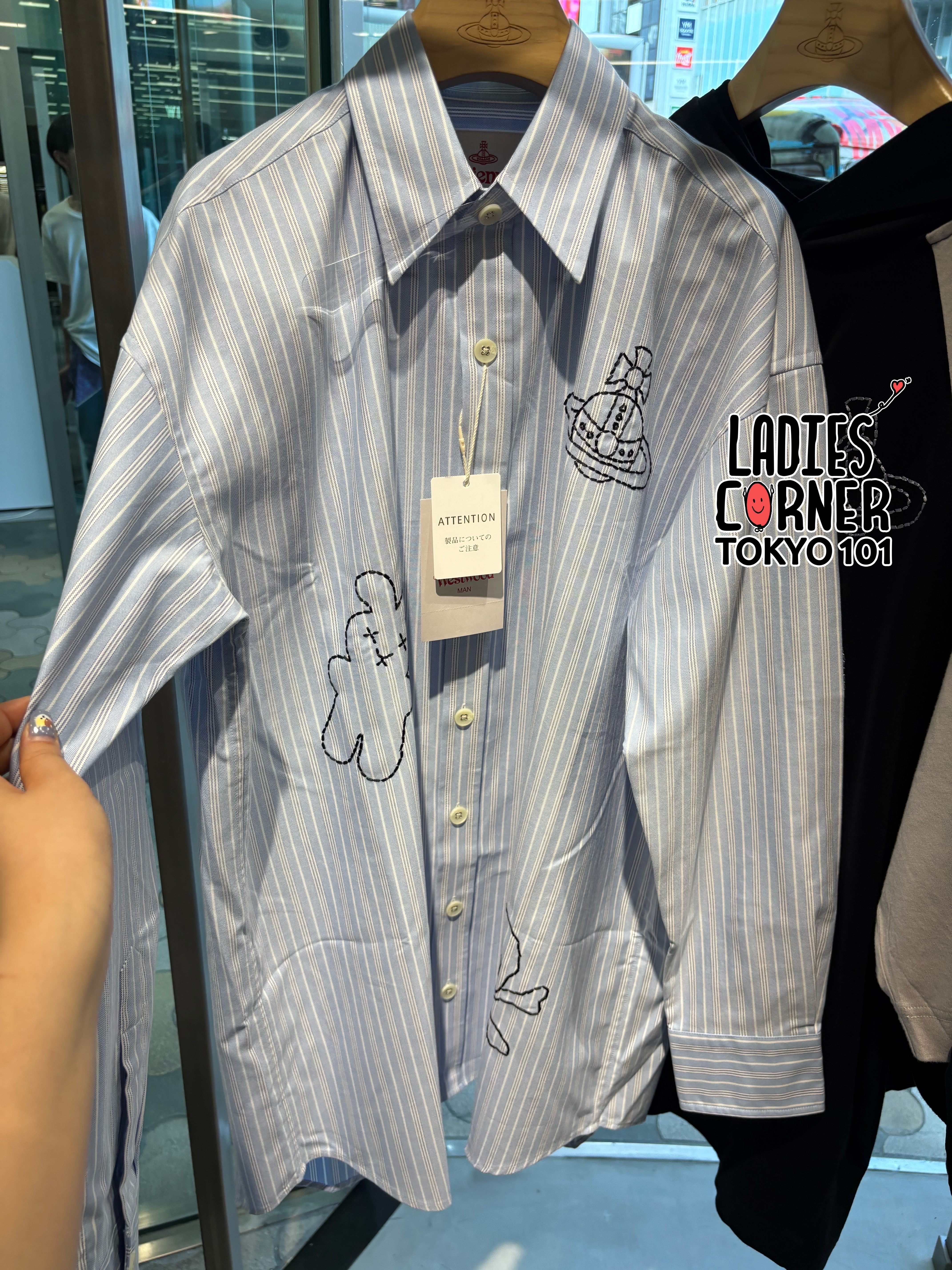 Vivienne Westwood LOGOS EMBROIDERY BIG CLASSIC SHIRT