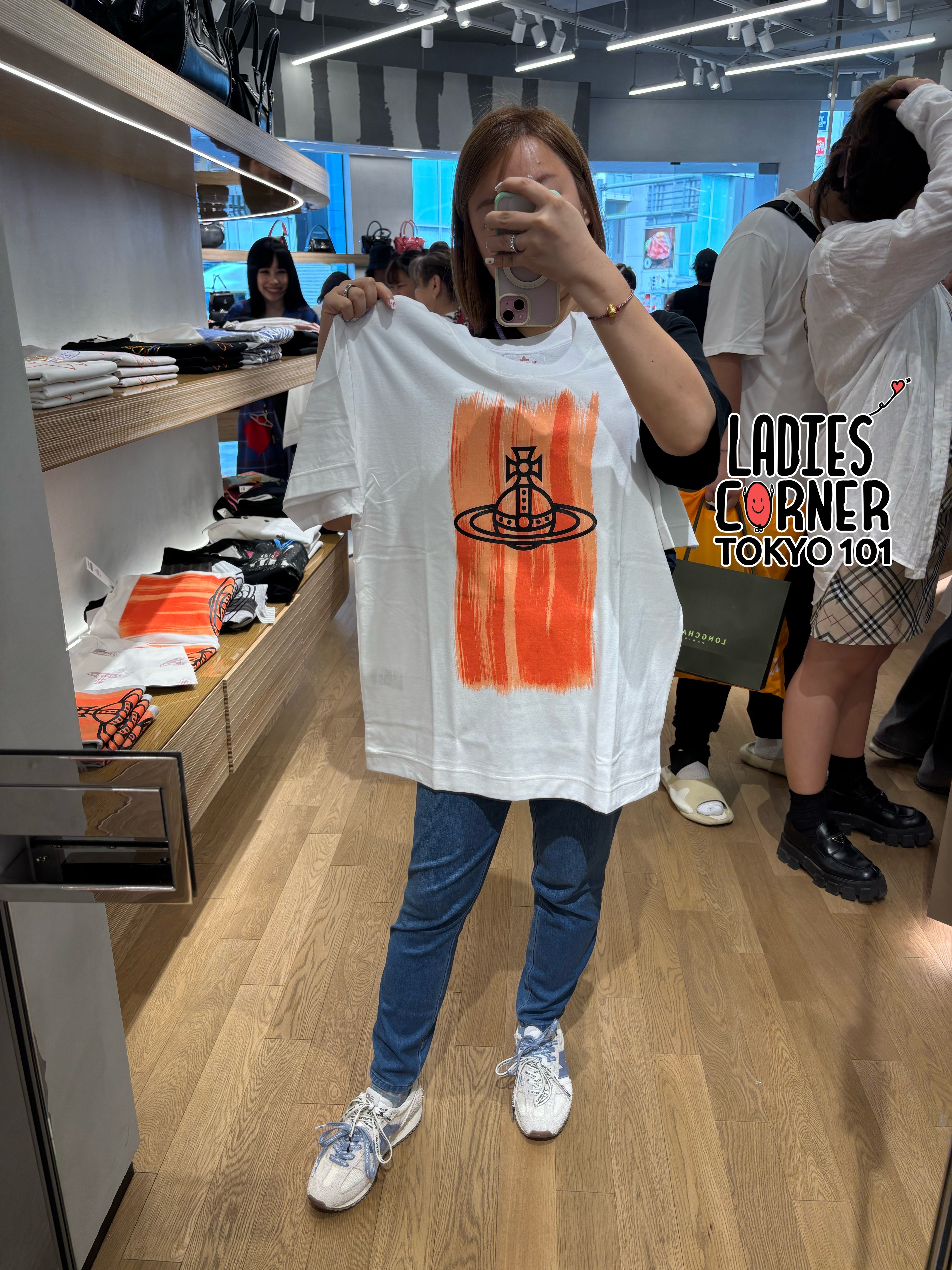 Vivienne Westwood BRUSH STROKE ORB NEW Relax T-shirt (RED + MAN)