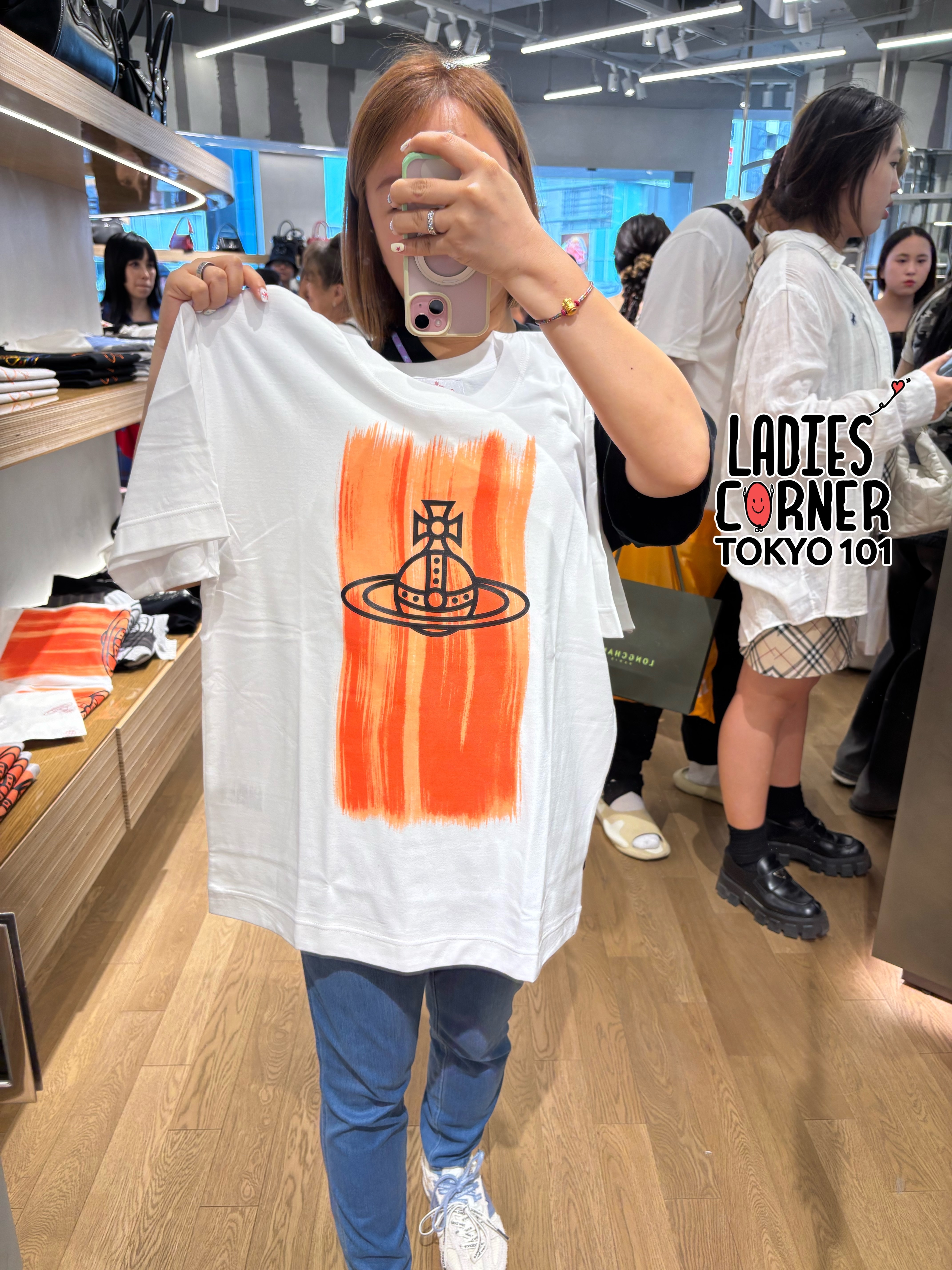 Vivienne Westwood BRUSH STROKE ORB NEW Relax T-shirt (RED + MAN)