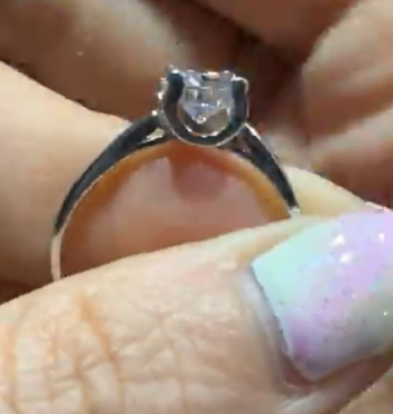 250712 - B58 1卡經典牛頭款全銀莫桑開口戒指