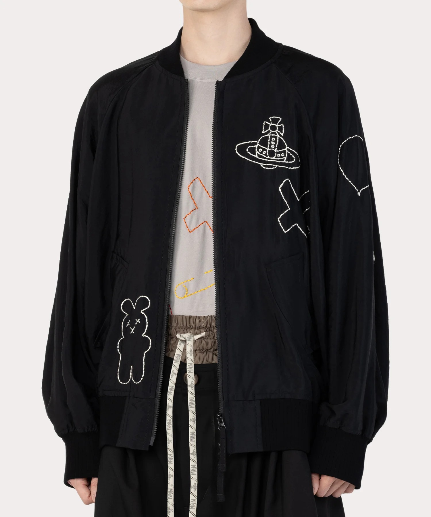 Vivienne Westwood LOGOS EMBROIDERY BOMBER (MAN)
