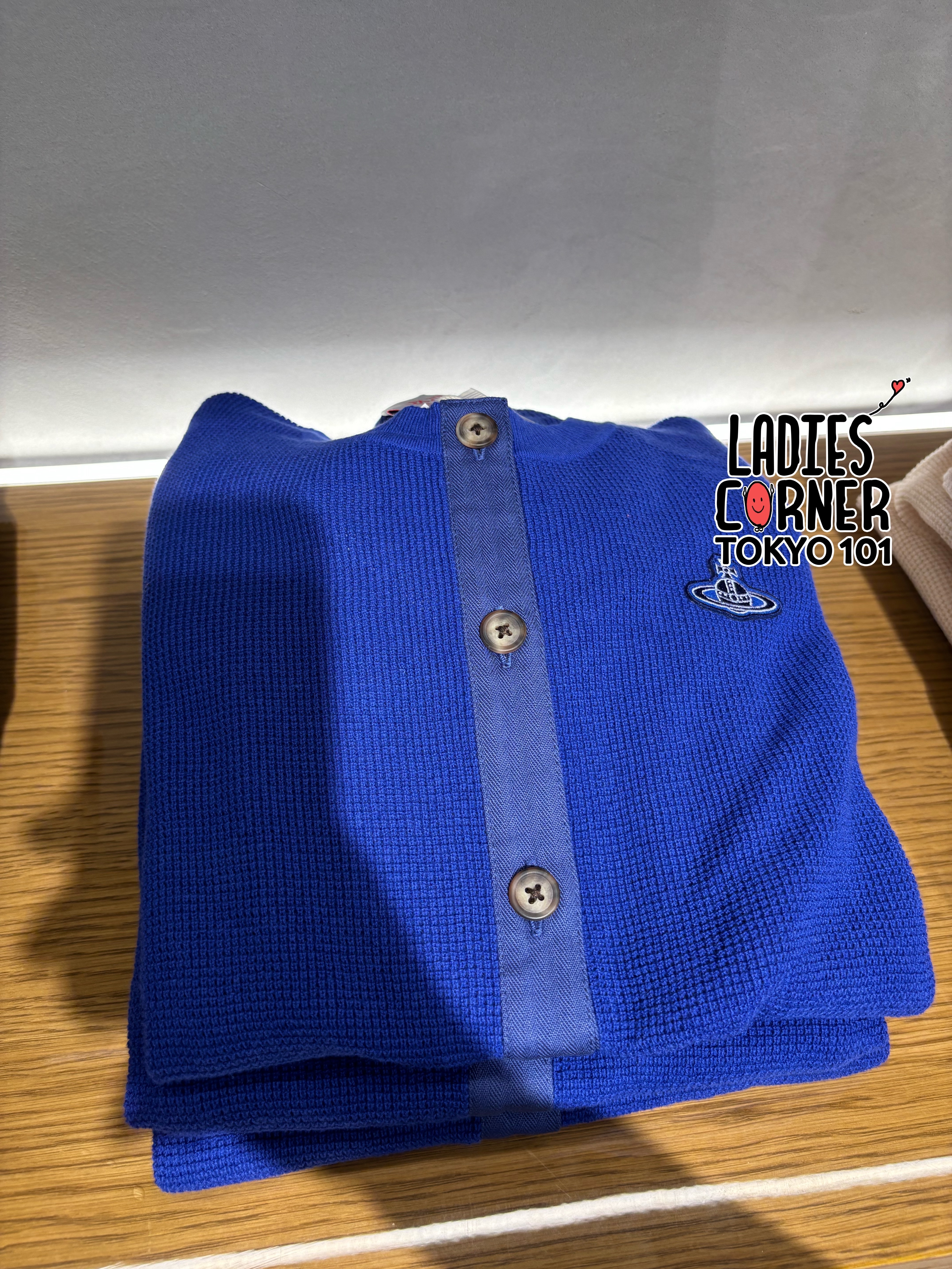 Vivienne Westwood Waffle Basic Crew Neck Cardigan