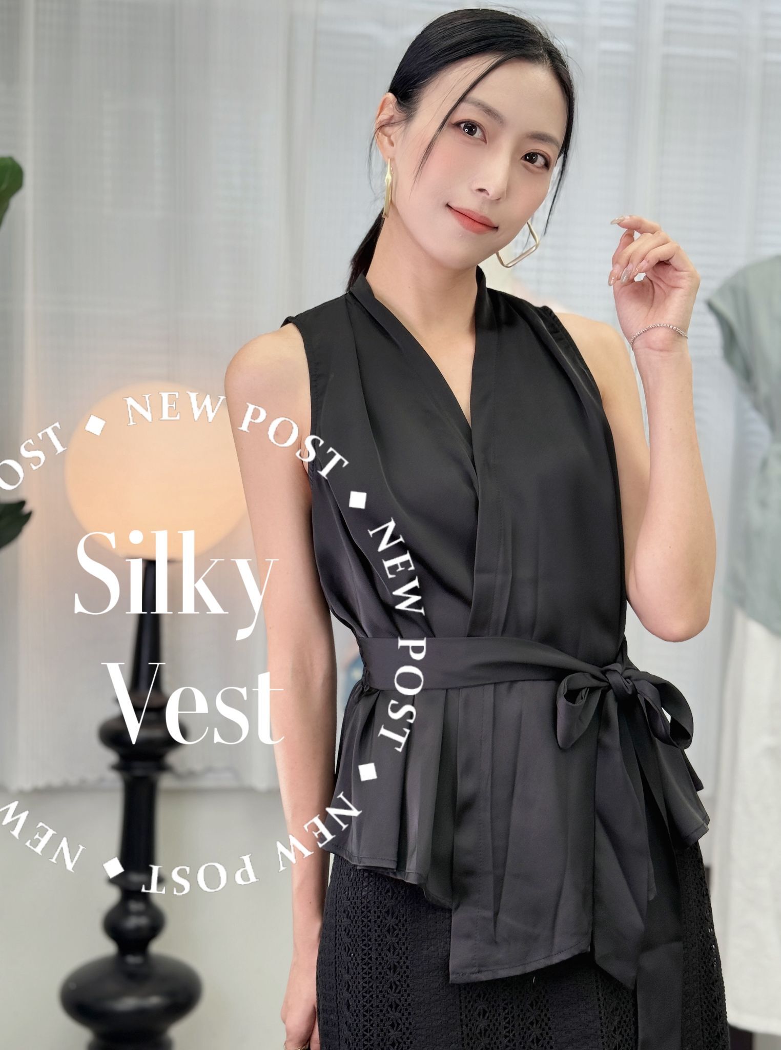 TOP#7545 🤍氣質絲包胸背心