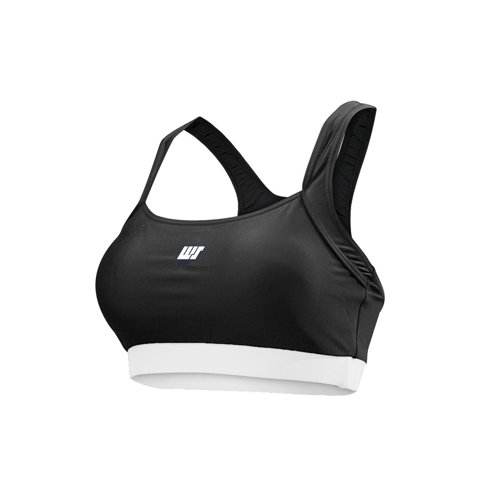 Hydro-Fit 游泳 Bra Top - 黑/白