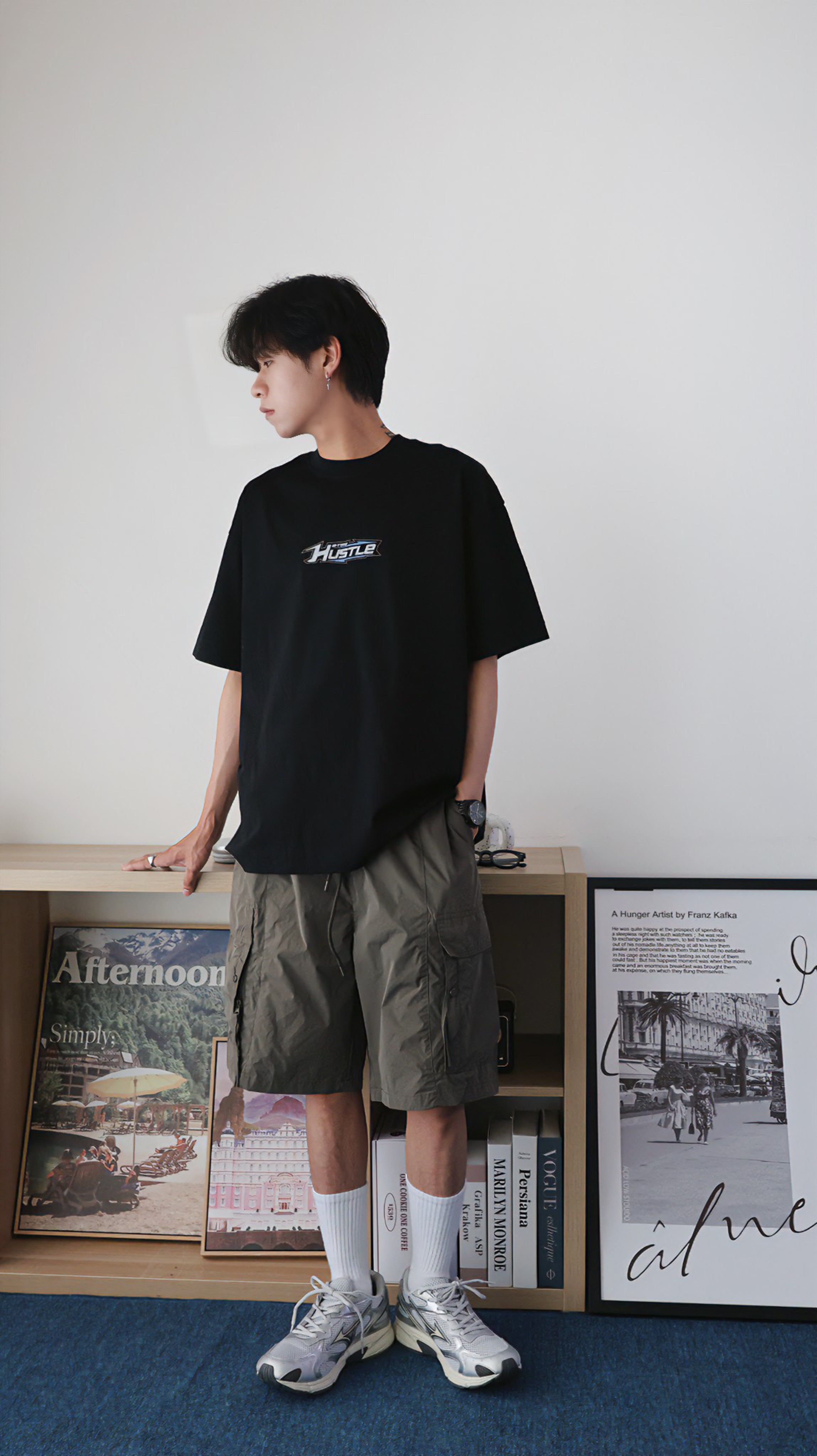 1200!!（現貨）SBE002 美式 街頭 中間Hustle SORONA 涼感短T