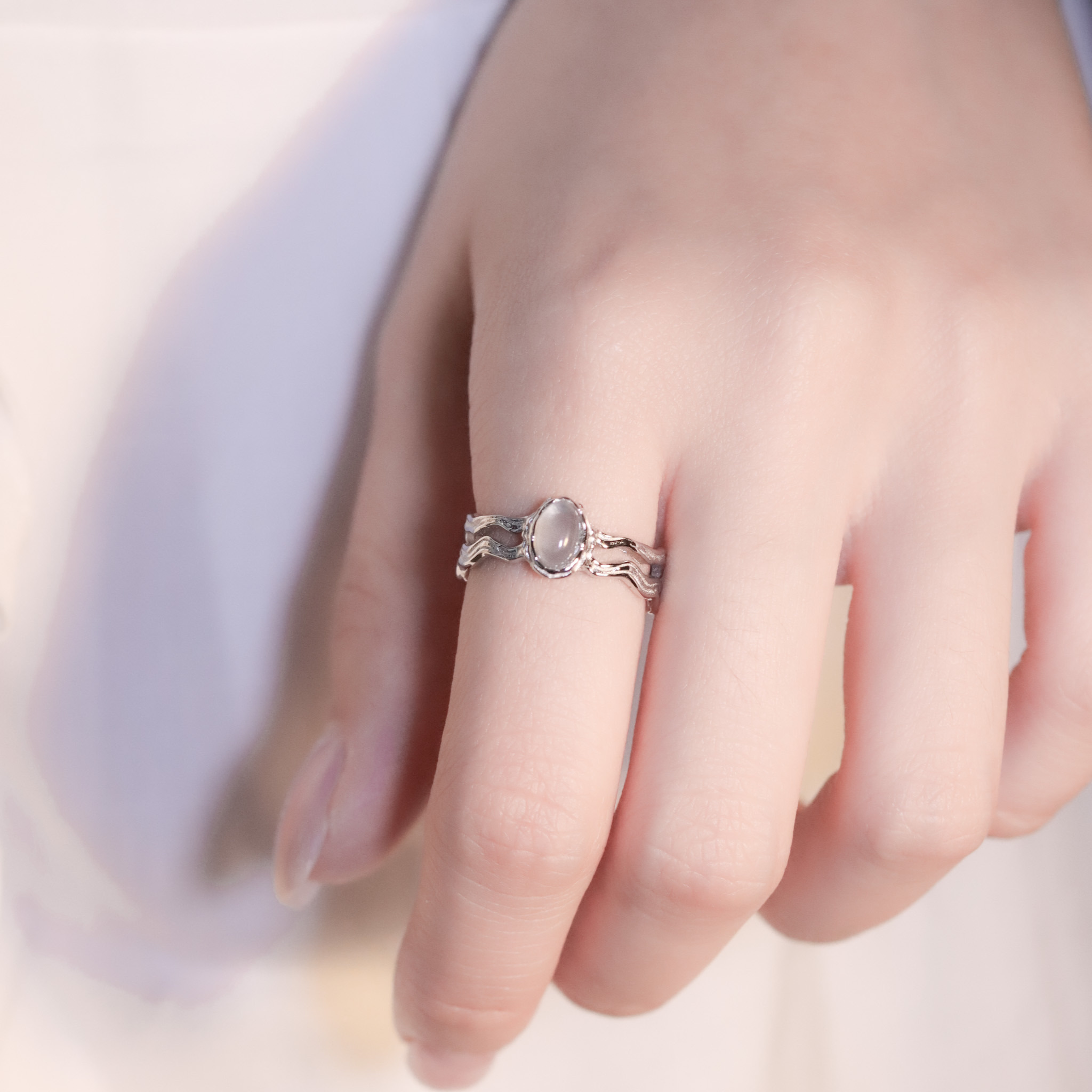 | 925純銀・白金 | 漫凈湖泊戒指 | RI0894 |