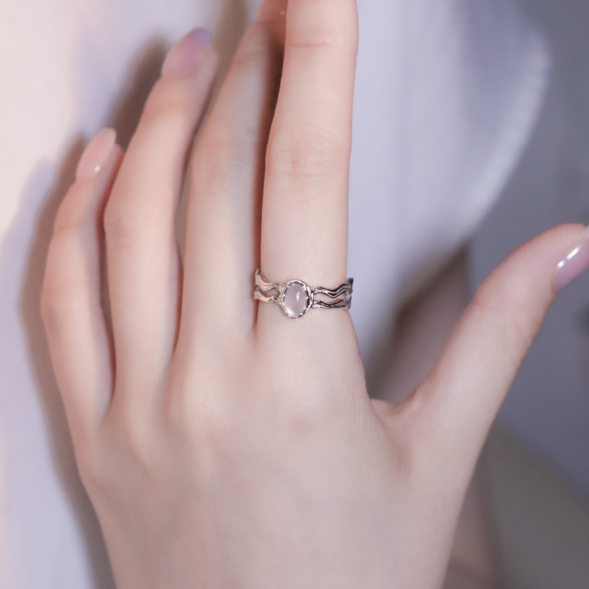 | 925純銀・白金 | 漫凈湖泊戒指 | RI0894 |