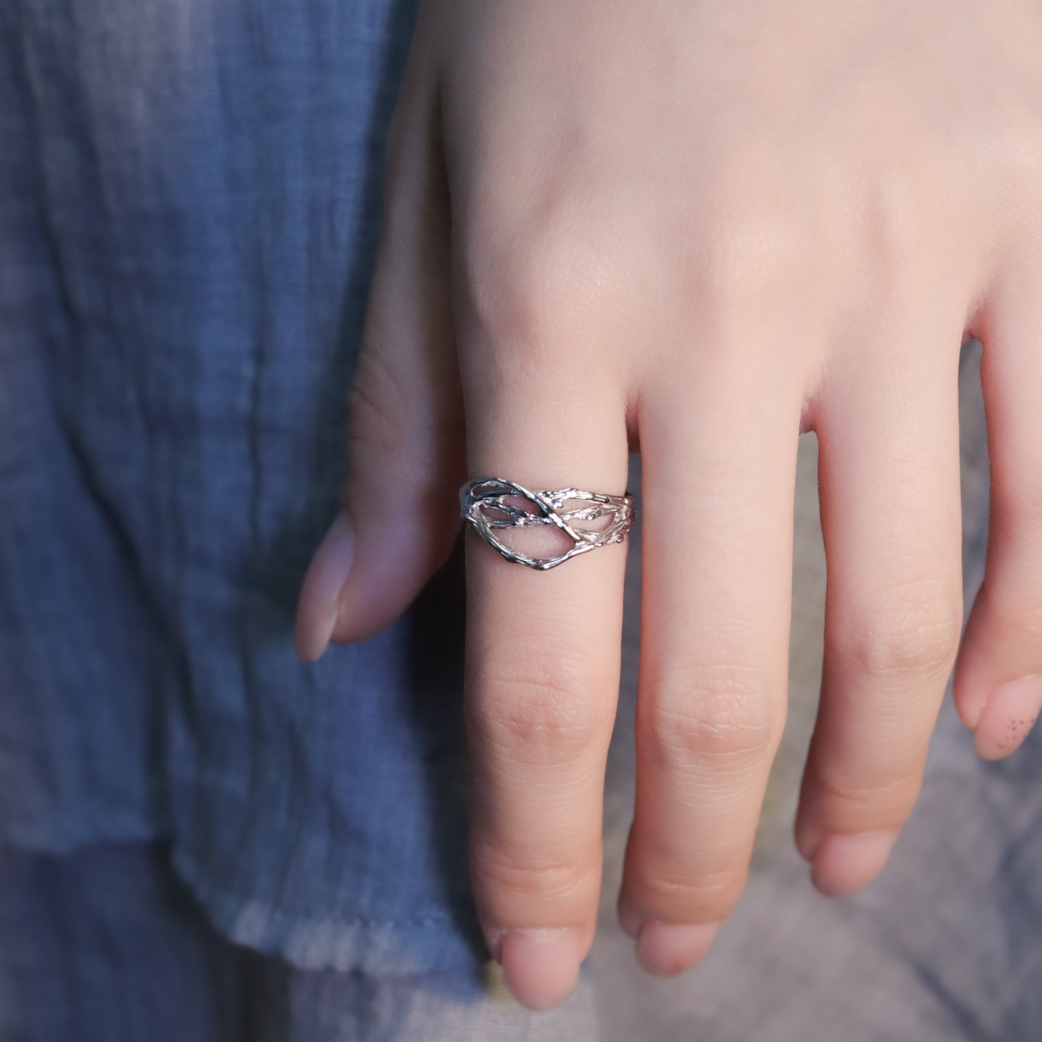 | 925純銀・白金・金 | 堅定態度戒指 （金/銀） | RI0892 |