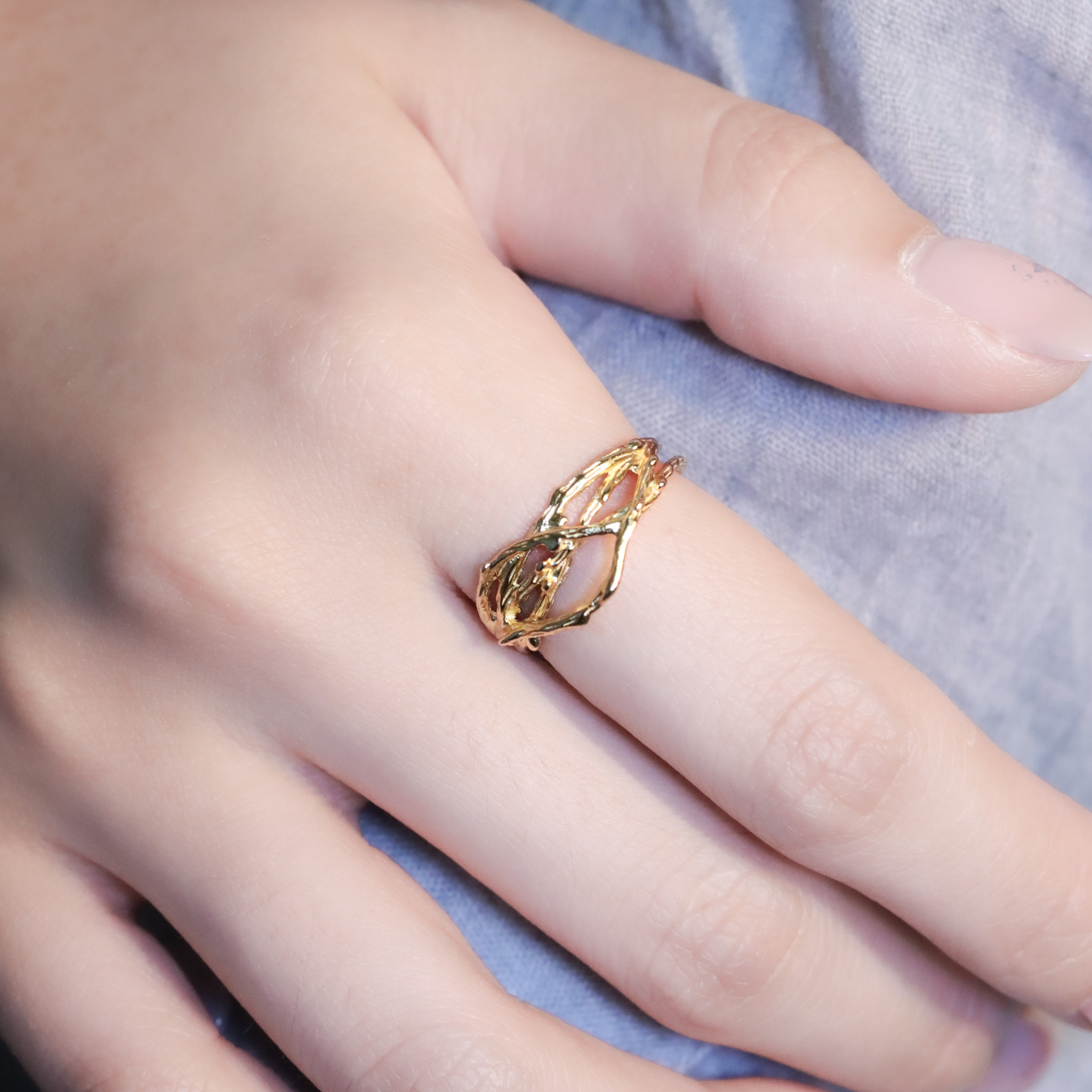 | 925純銀・白金・金 | 堅定態度戒指 （金/銀） | RI0892 |