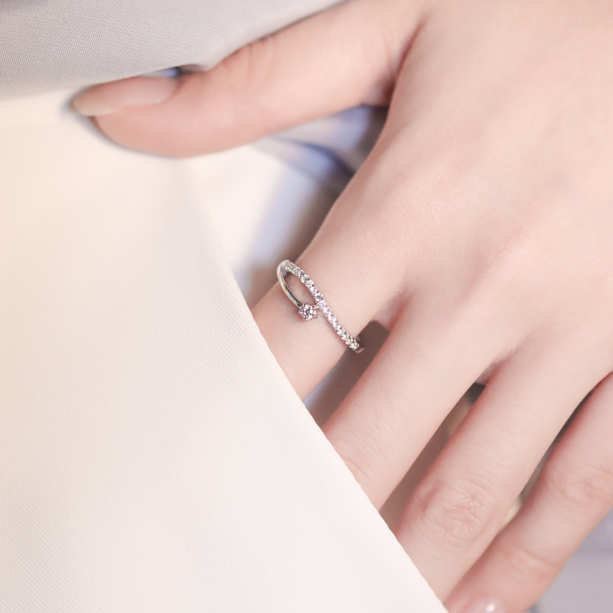 | 925銀 | 小依靠戒指 | RI0896|