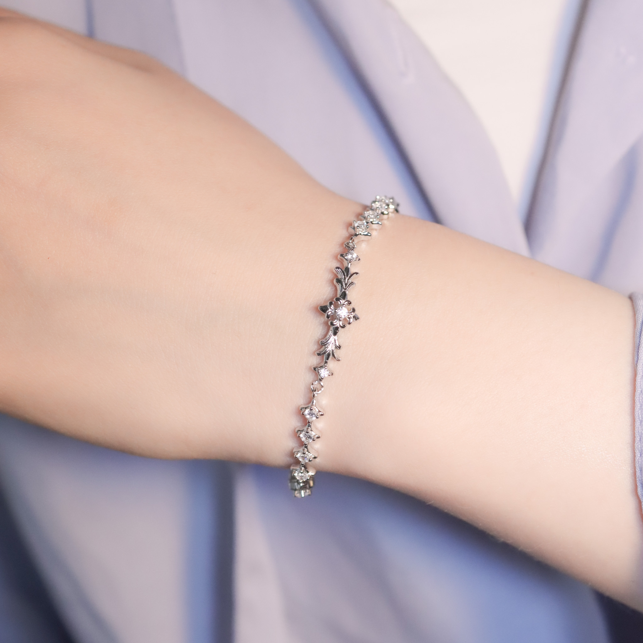 | 925純銀・白金 | 星辰信仰軟手鐲 | BR1358 |