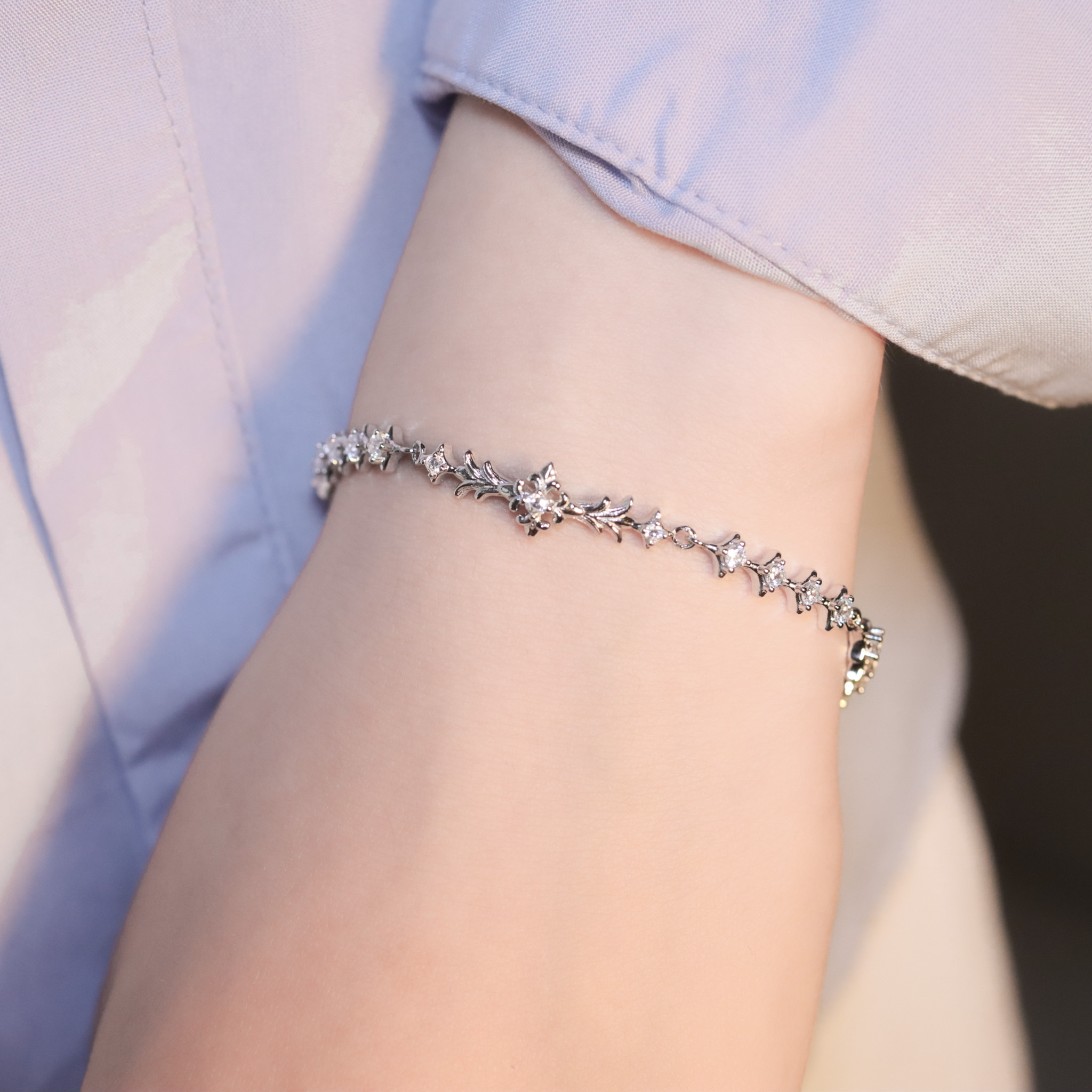 | 925純銀・白金 | 星辰信仰軟手鐲 | BR1358 |