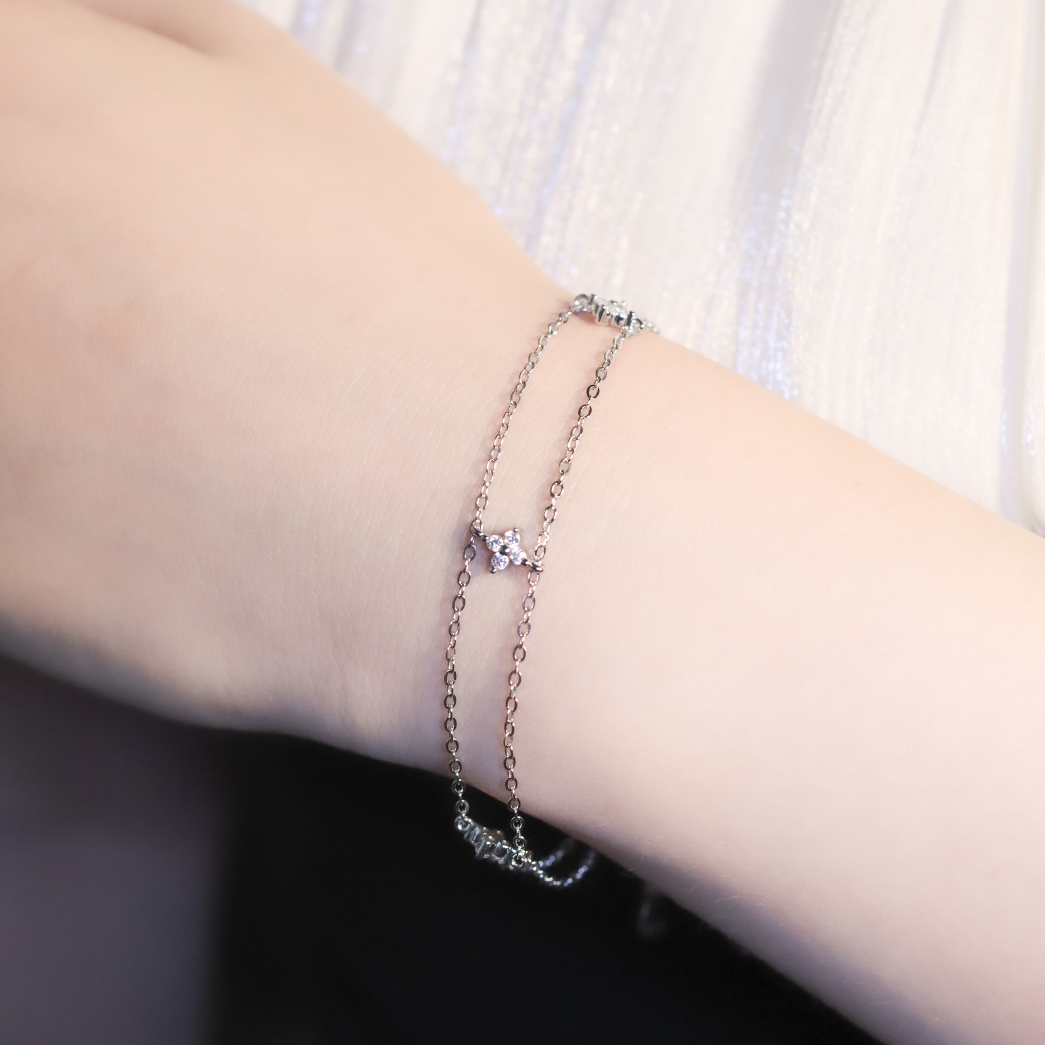 | 925銀丨星沁小序雙層手鏈  | BR1361 |