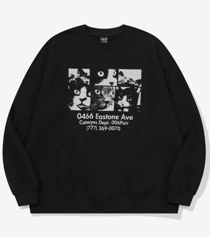 CPGN STUDIO / Cat's Eye Sweatshirt / Black /   JUL25