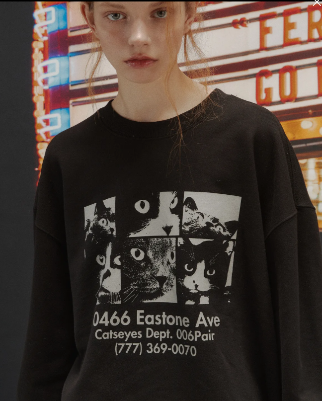 CPGN STUDIO / Cat's Eye Sweatshirt / Black /   JUL25