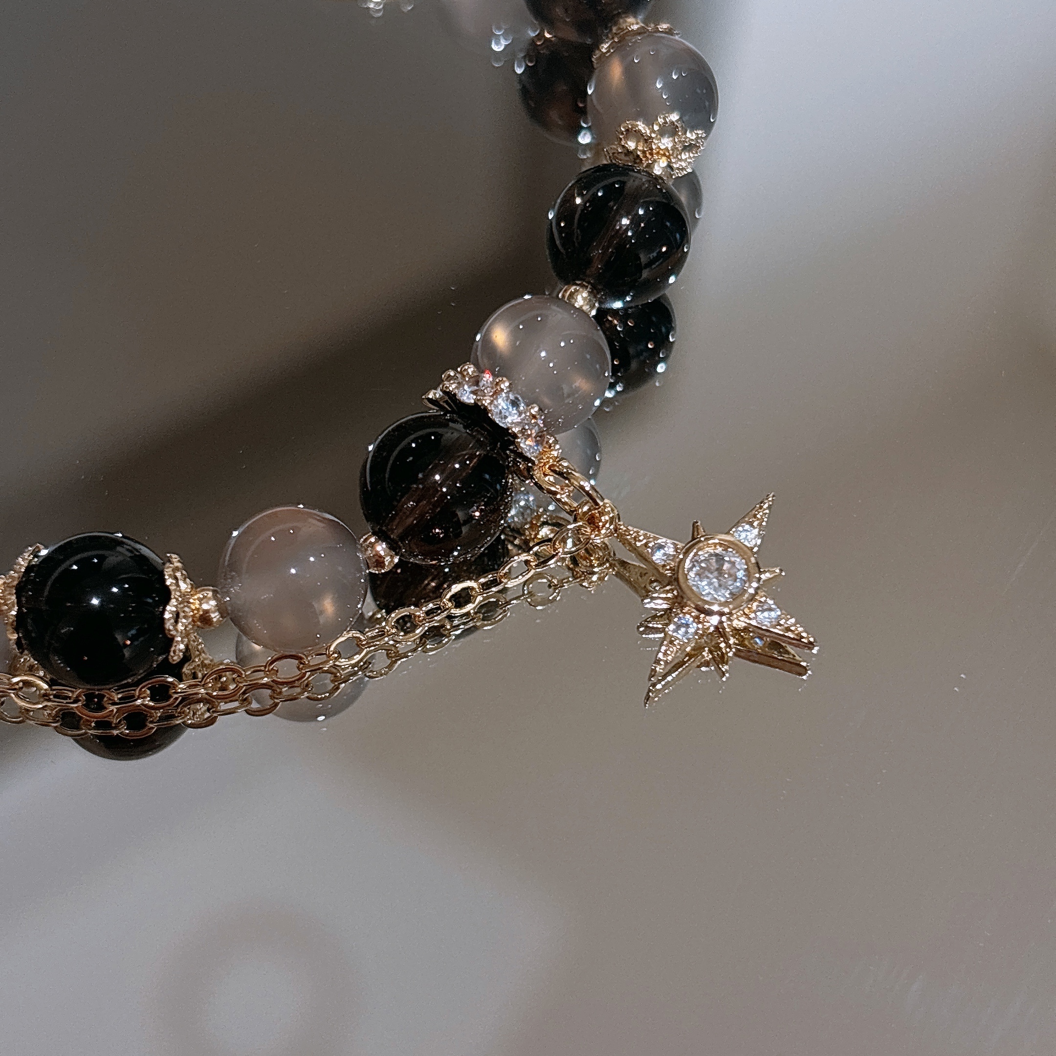 避邪防小人 | 寶劍騎士 | 灰瑪瑙《彈力繩款式》