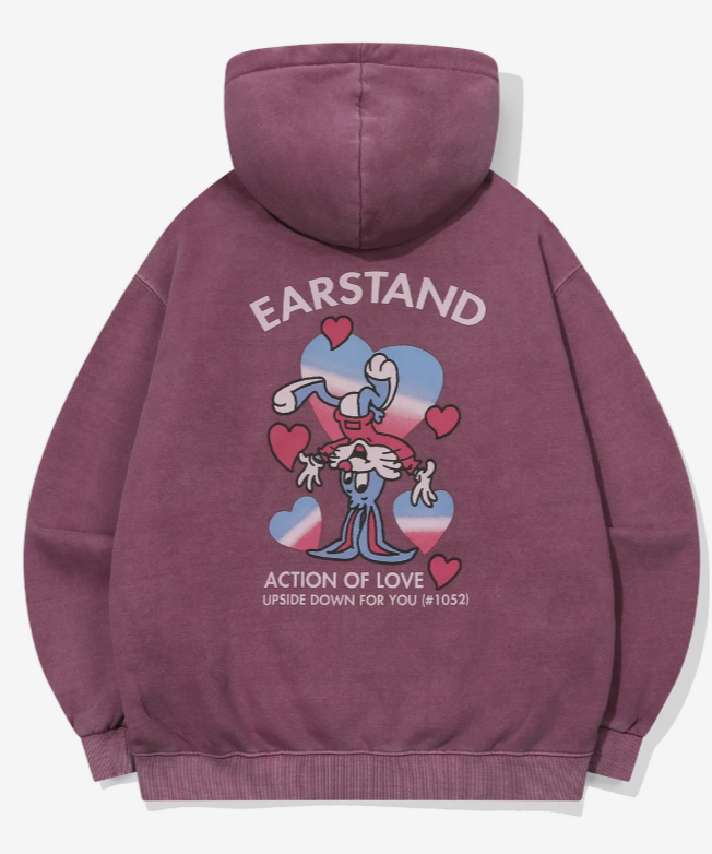 CPGN STUDIO / [2-WAY] Earstand Pigment Hooded Zip-Up / Pink /  JUL25