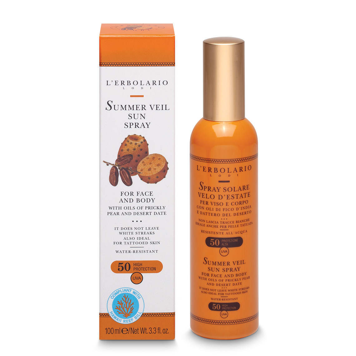 仙人掌升級透薄防曬噴霧SPF50