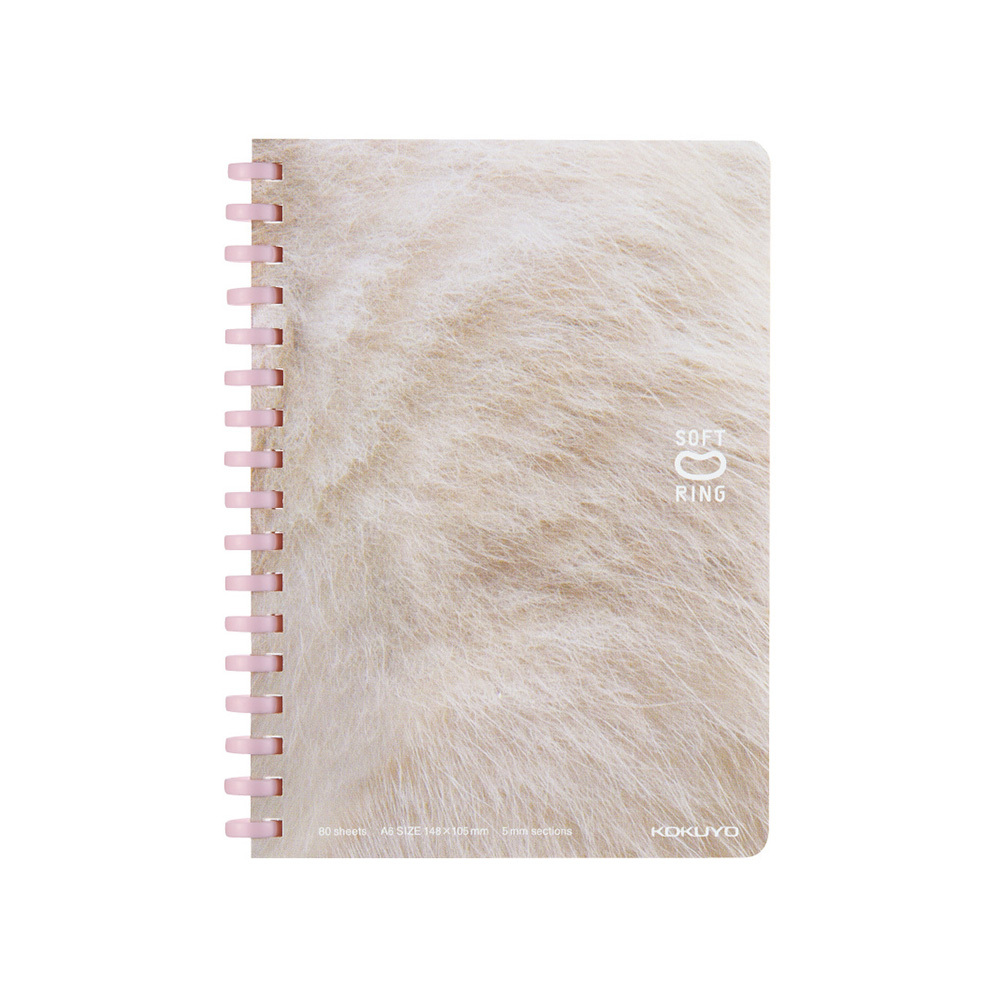 軟線圈 10週年限定 筆記本 方眼 A6 白貓｜KOKUYO 日本