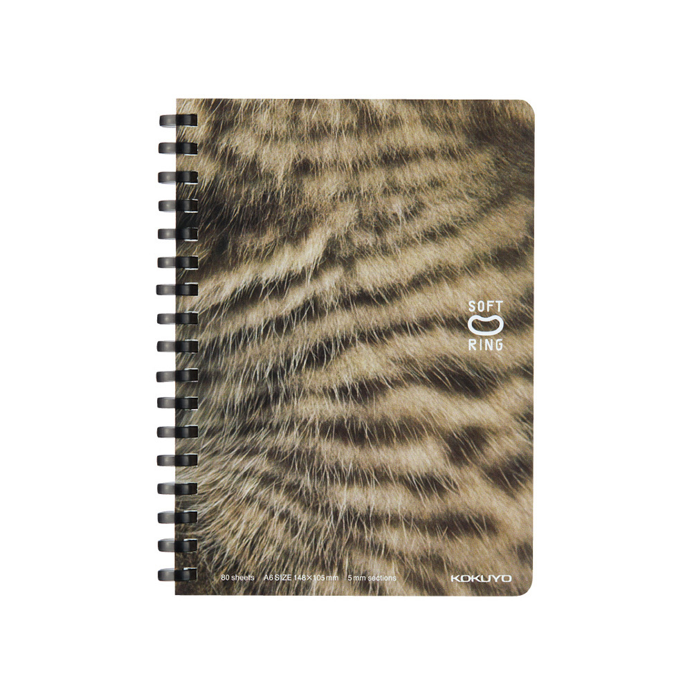 軟線圈 10週年限定 筆記本 方眼 A6 虎斑貓｜KOKUYO 日本