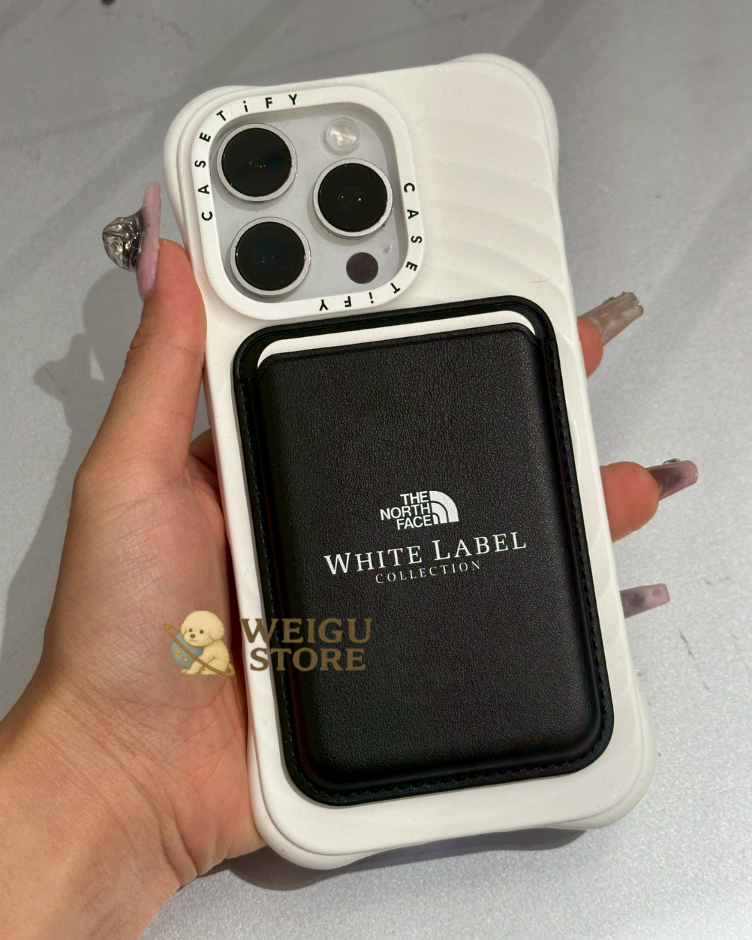 【現貨】The North Face White Label 白色標籤限定｜磁吸卡套