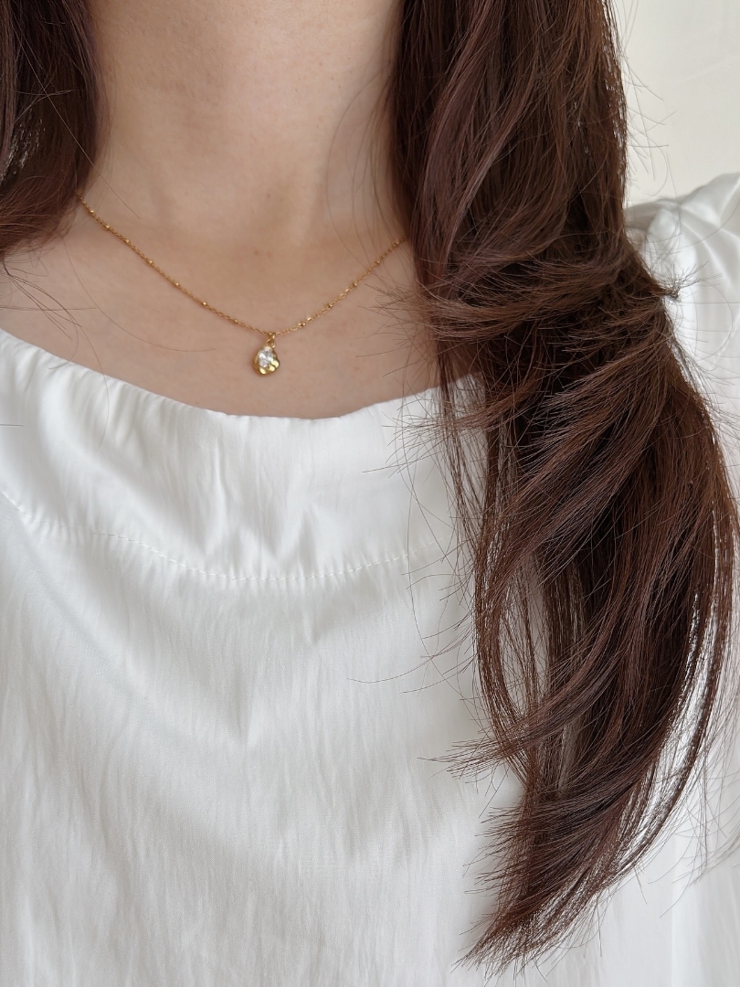 SS stone pendant necklace