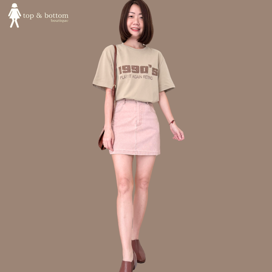 SHORT SLEEVE "1990'S" WORDING TEE