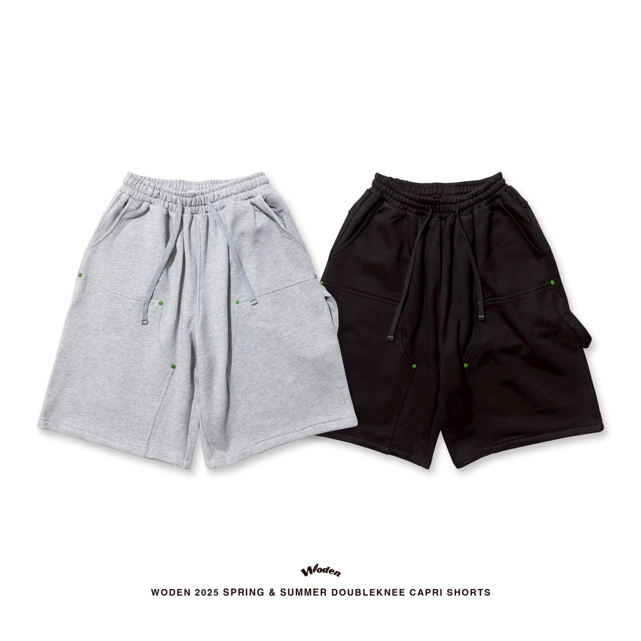 WODEN 2025 Spring & Summer 050 Doubleknee Capri Shorts
