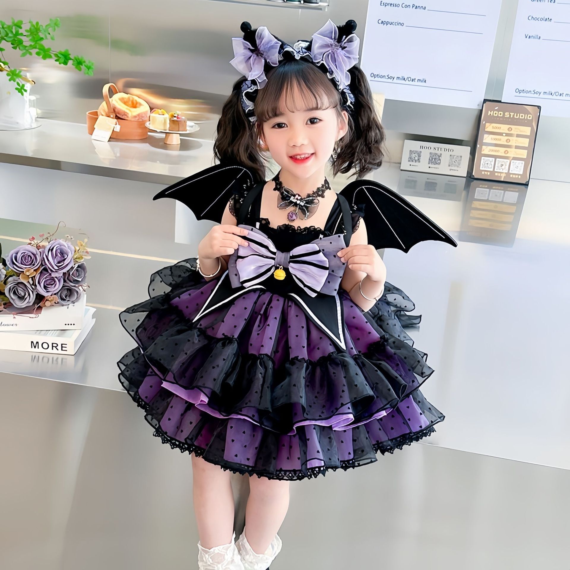 現貨 130cm 萬聖節 羅莉風酷洛米公主裙-蝴蝶結款 90-140cm #Q7