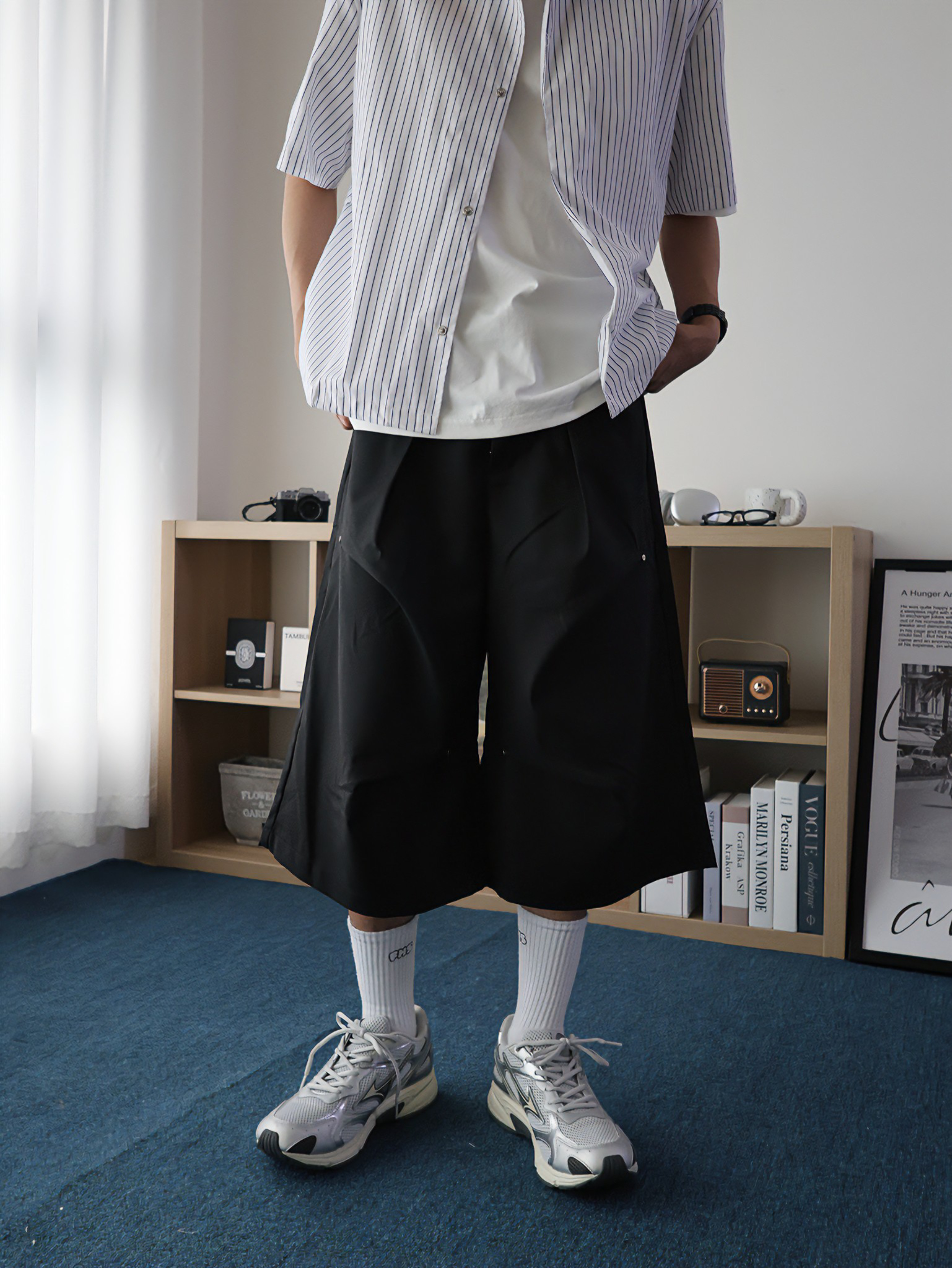 （現貨）P002 韓系 雙打摺設計 西裝褲 七分褲