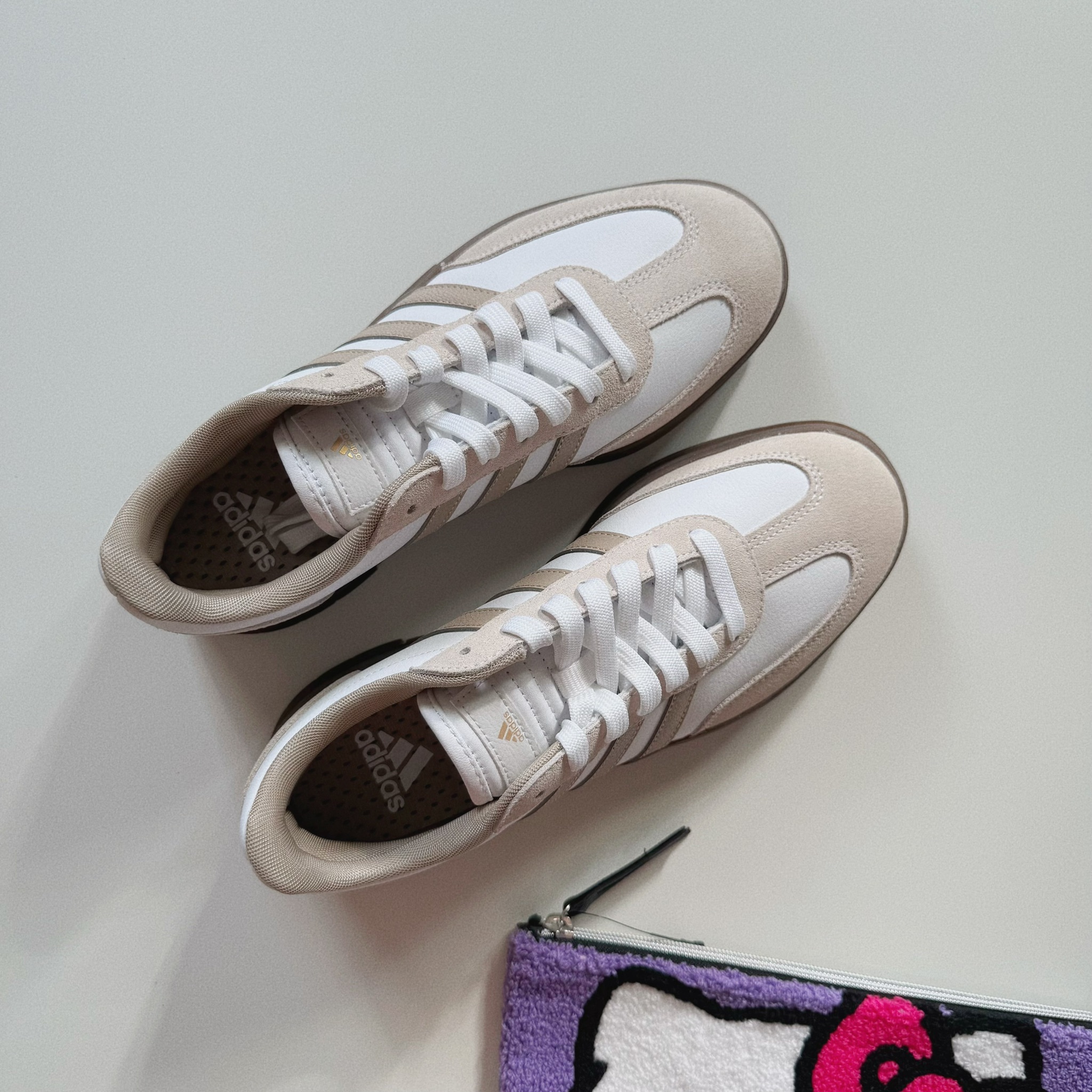 Adidas Neo Gradas 日本限定 伯爵白奶茶 白色 焦糖 厚底 德訓鞋 KJ0860