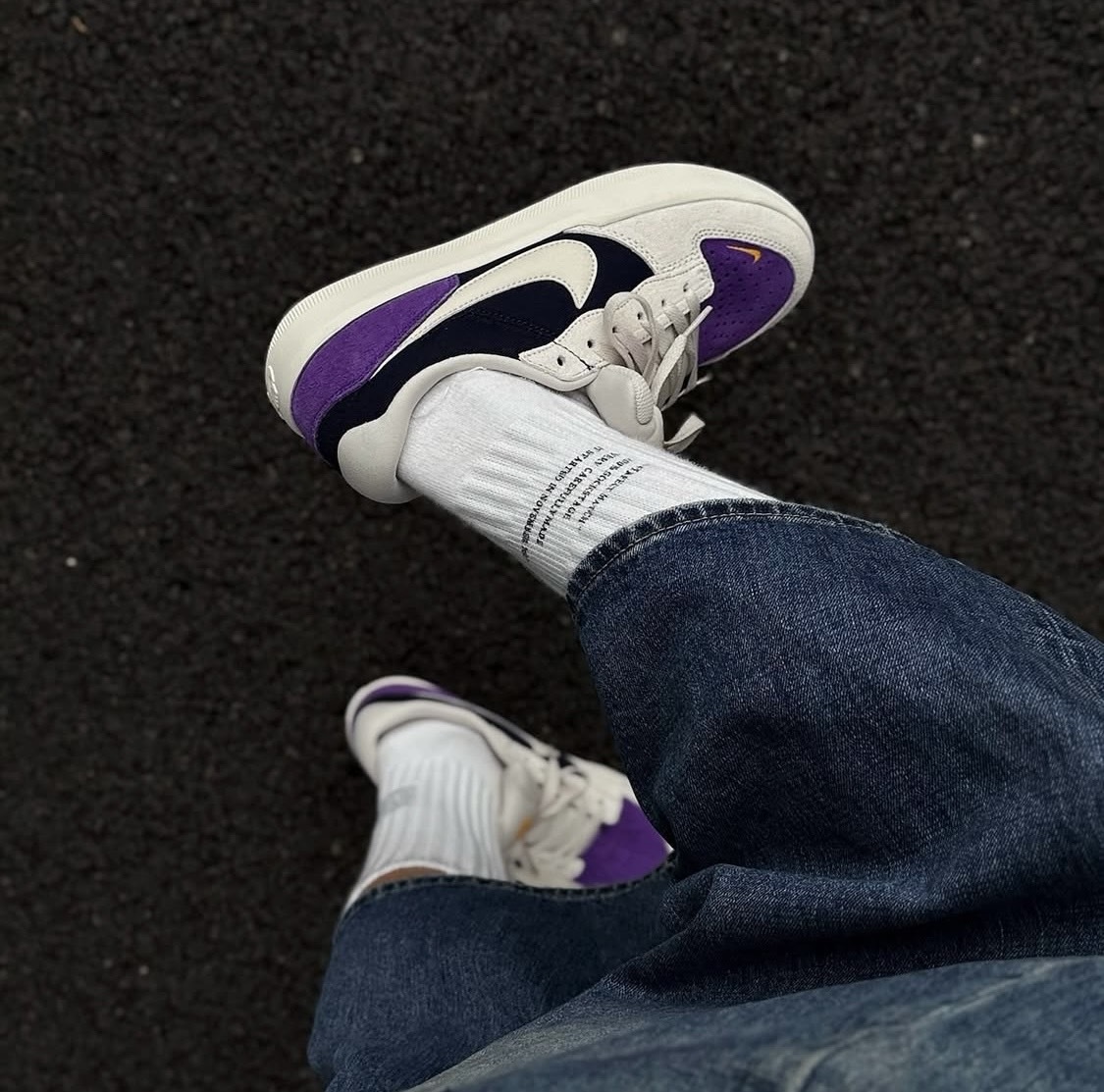 Nike SB Force 58 米白紫 白紫色 麂皮 復古 滑板鞋 板鞋 DV5477-403/預購