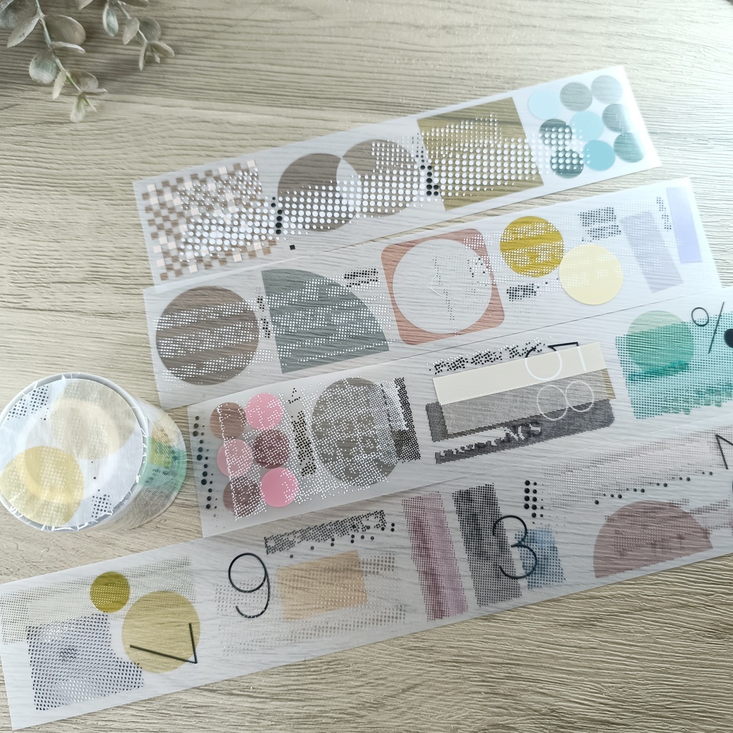 Lihaopaper．幾何紙膠帶 5cm霧面PET <整捲/分裝>