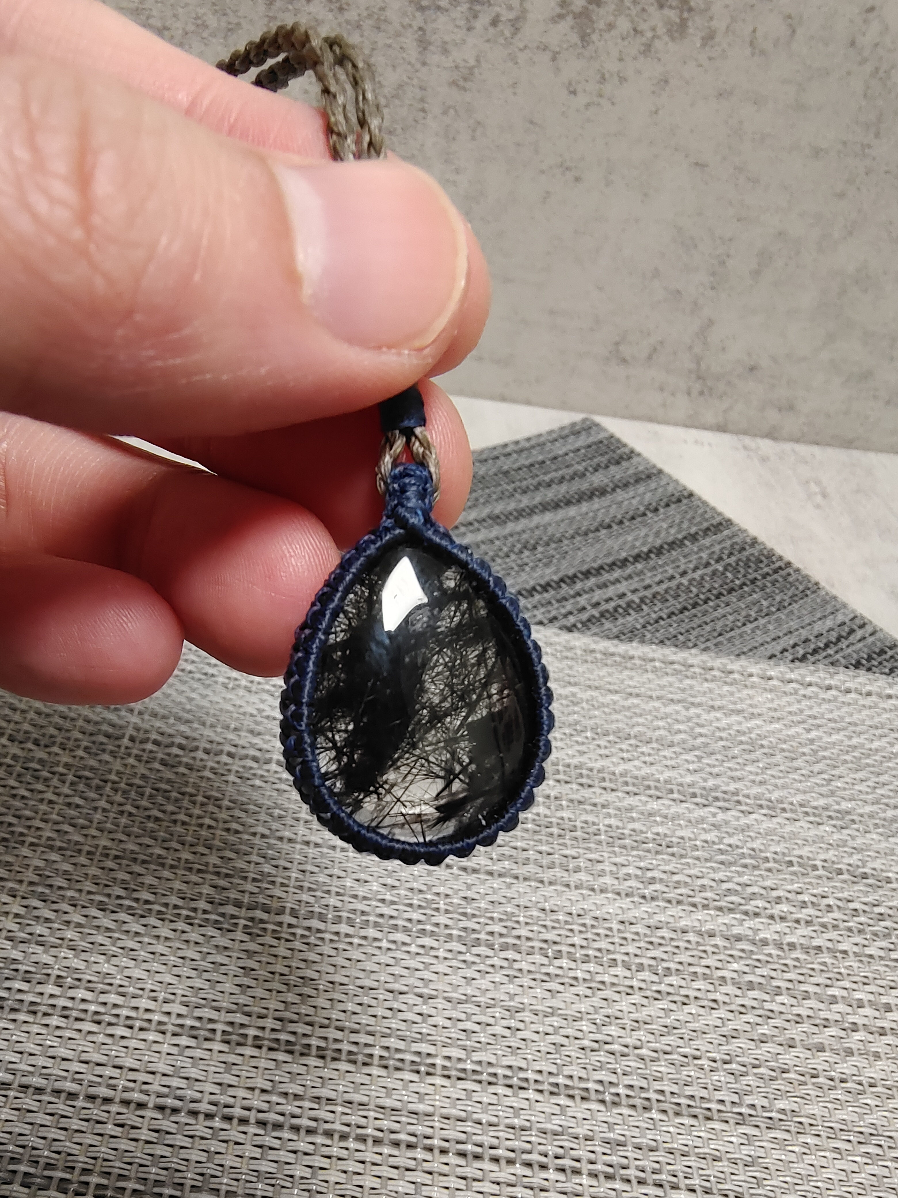 ✨黑髮晶 手識頸鏈