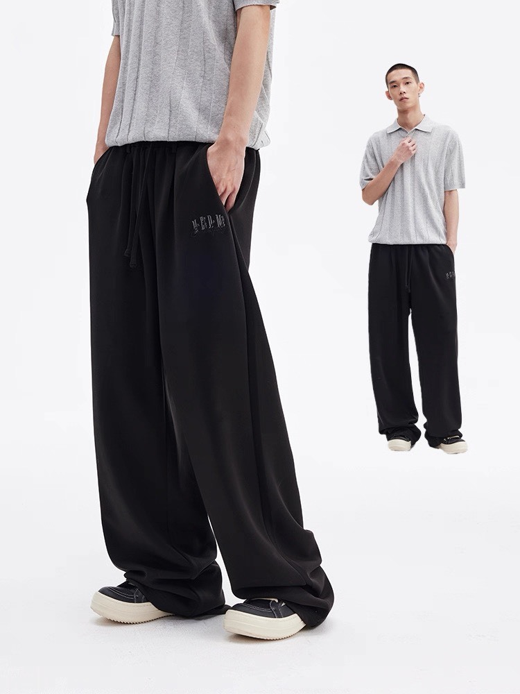 MEDM 透氣涼感 太空棉 寬鬆直筒棉褲