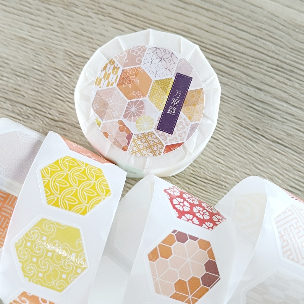 曼殊沙華．万華鏡·菊 3cm割型日本和紙膠帶 <整捲/分裝>