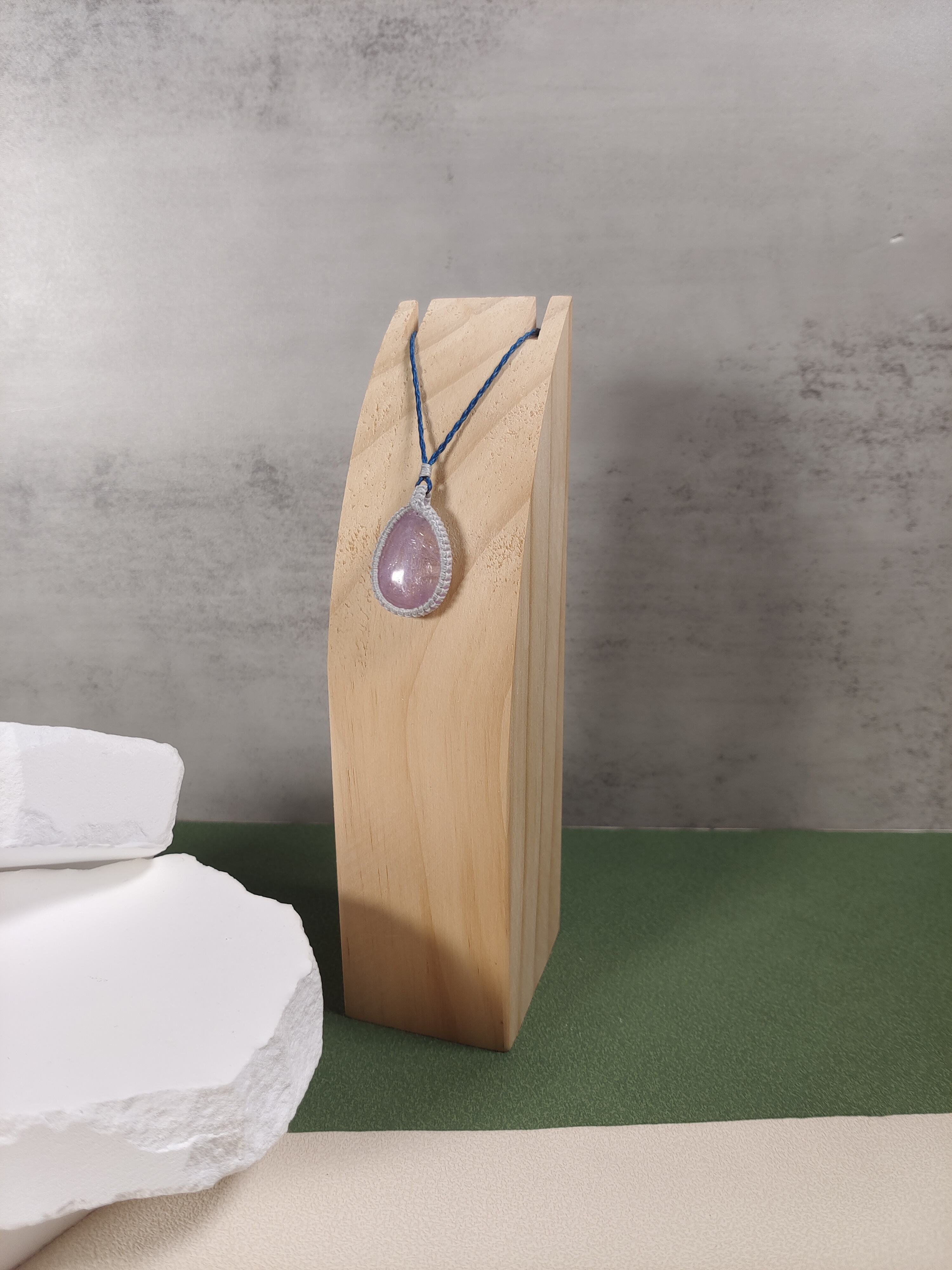 ✨紫鋰輝 手織頸鏈