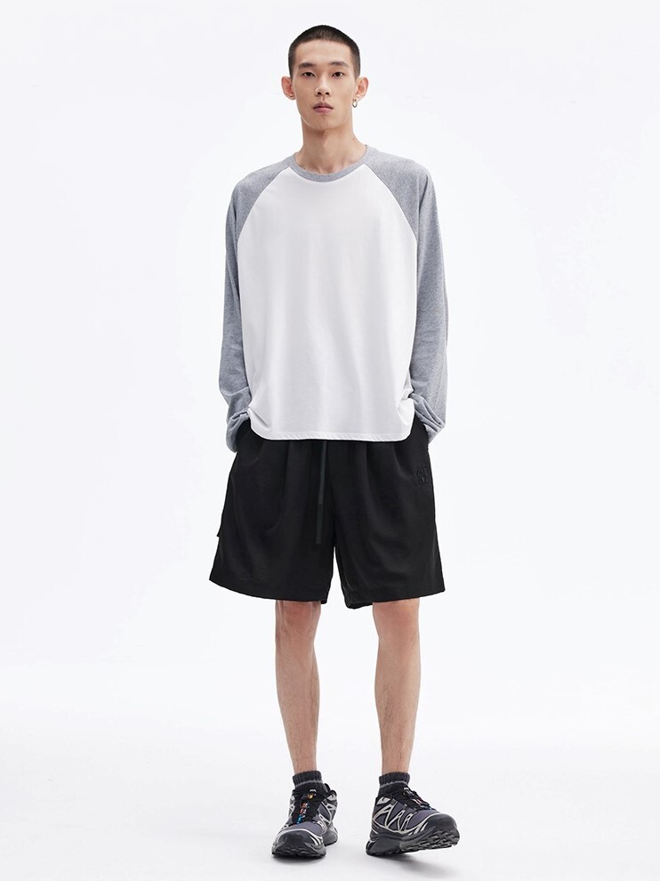 MEDM 涼感防曬 輕薄寬鬆 五分褲