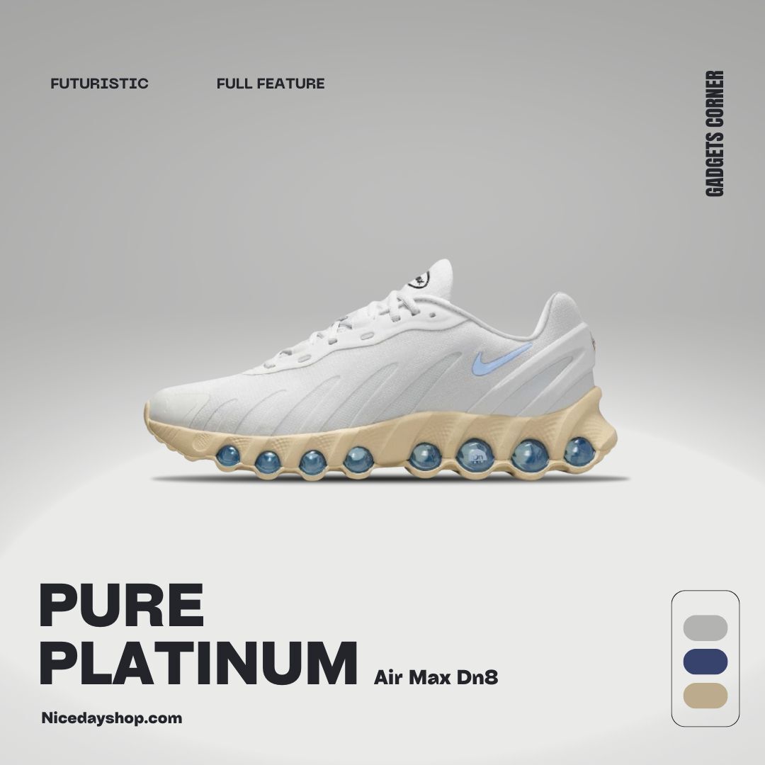 NICEDAY 現貨 Nike Air Max Dn8 灰白 奶油底 復古 藍 氣墊 運動鞋 男鞋 IH4119-002