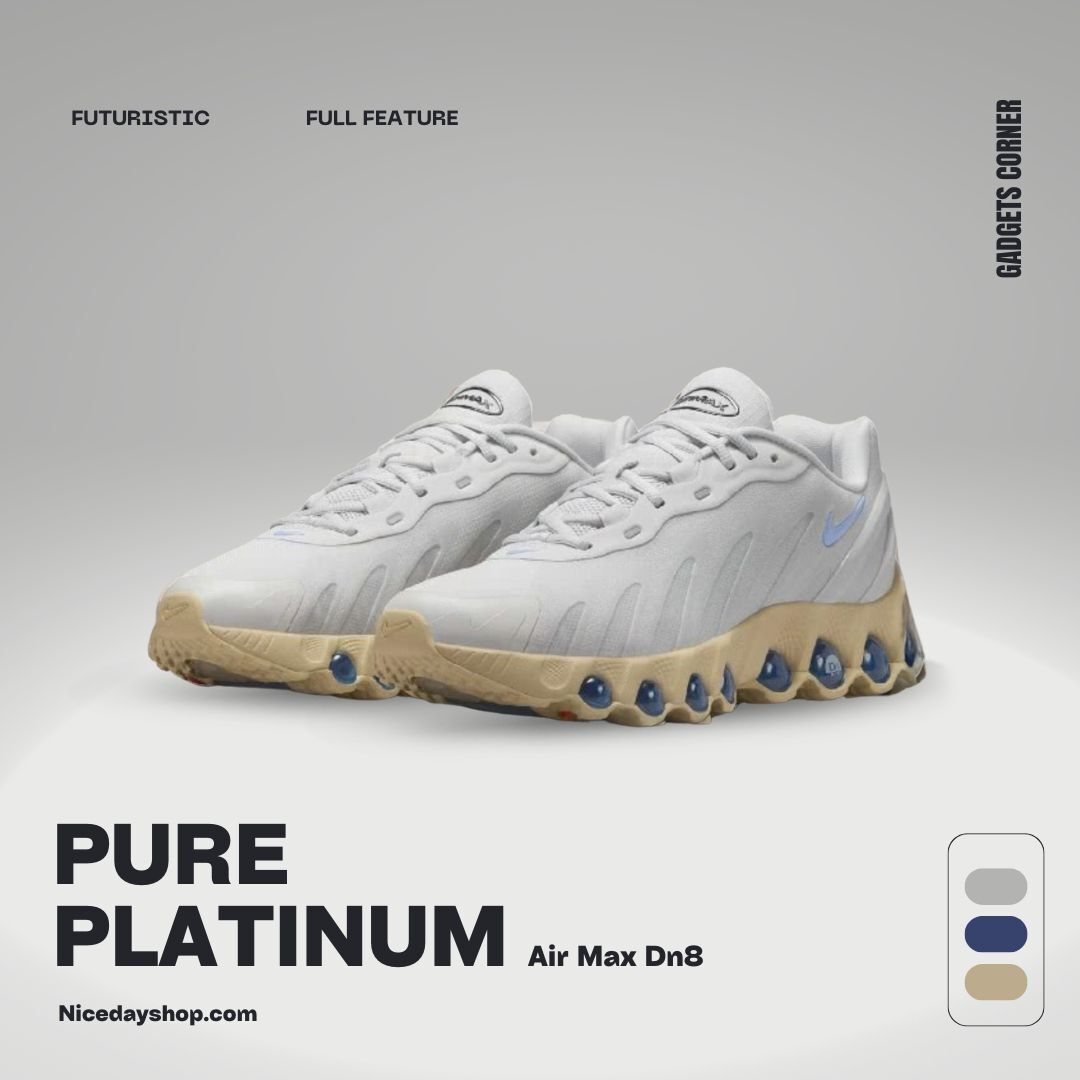NICEDAY 現貨 Nike Air Max Dn8 灰白 奶油底 復古 藍 氣墊 運動鞋 男鞋 IH4119-002