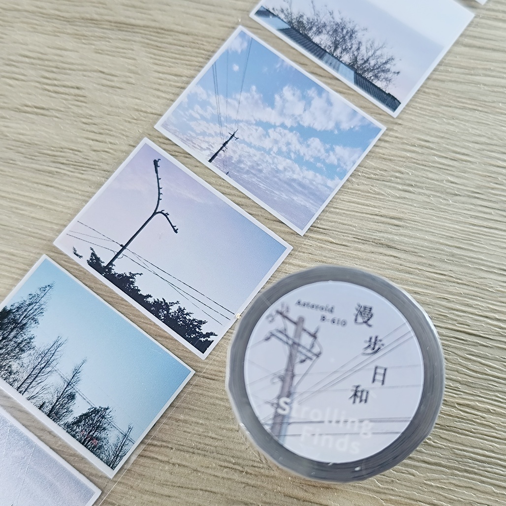 小行星B610．漫步日和 5cm亮面PET膠帶 <整捲/分裝>