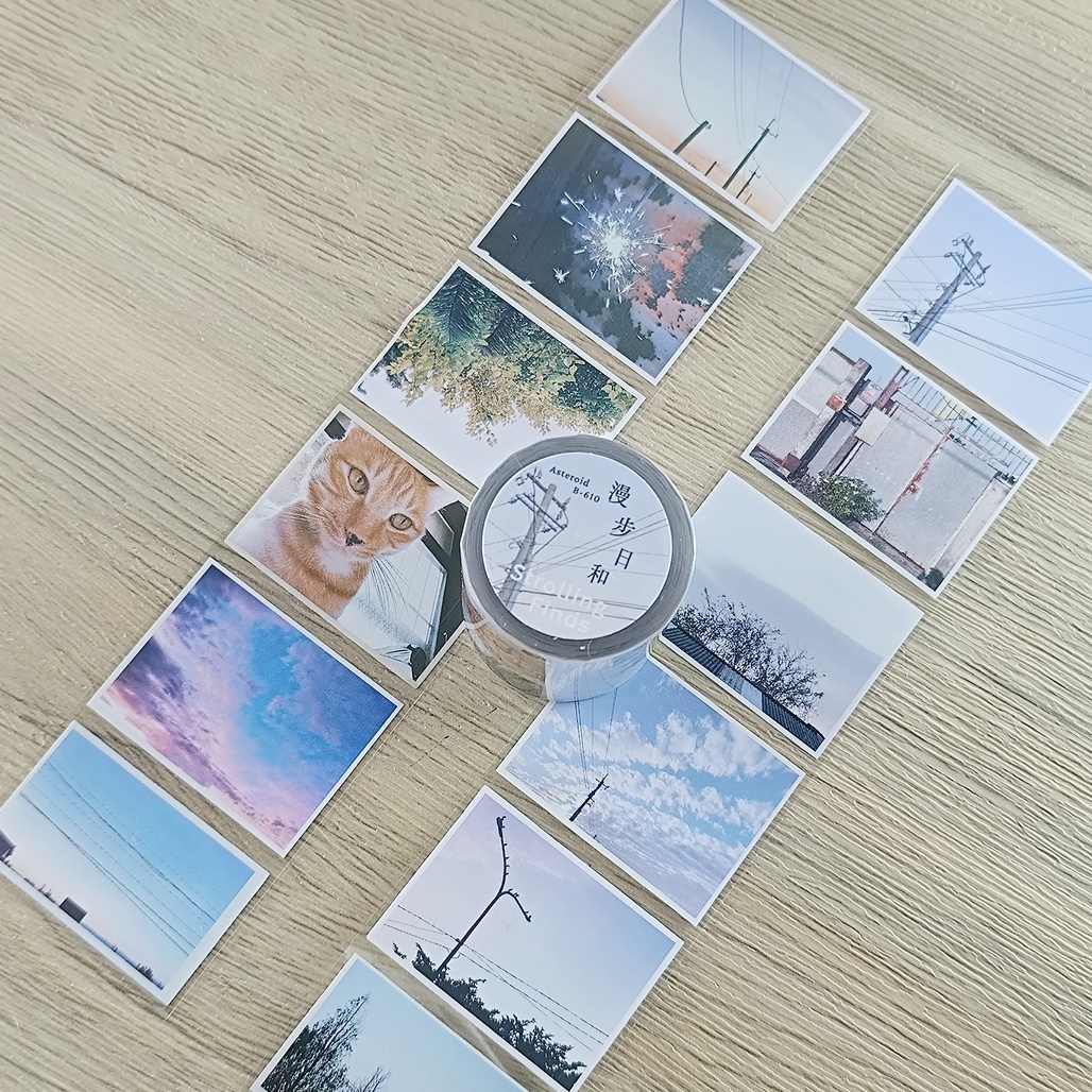 小行星B610．漫步日和 5cm亮面PET膠帶 <整捲/分裝>